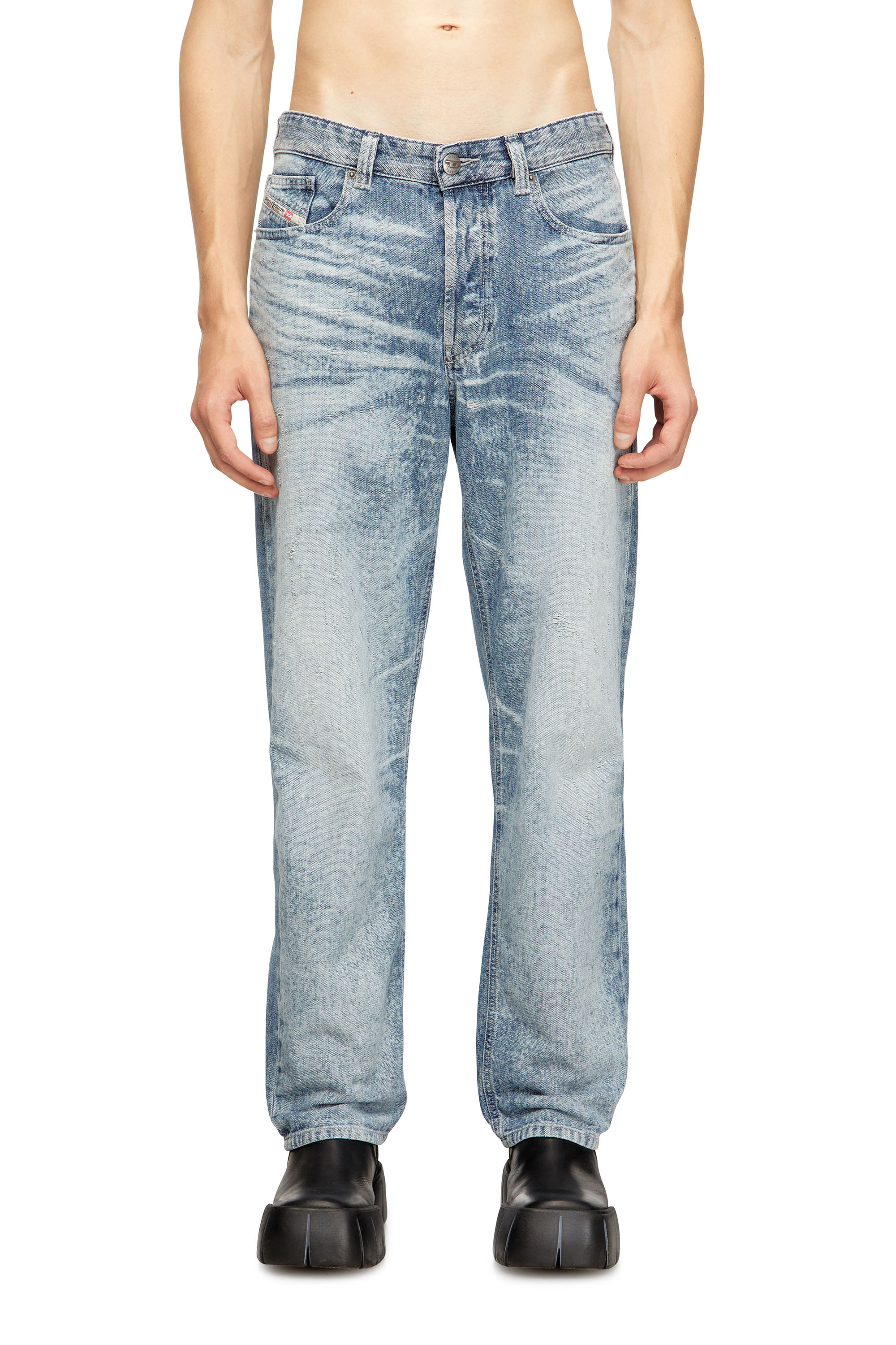 Diesel - Regular Jeans 2024 D-Macs 068TY Uomo, Blu Chiaro - Image 1