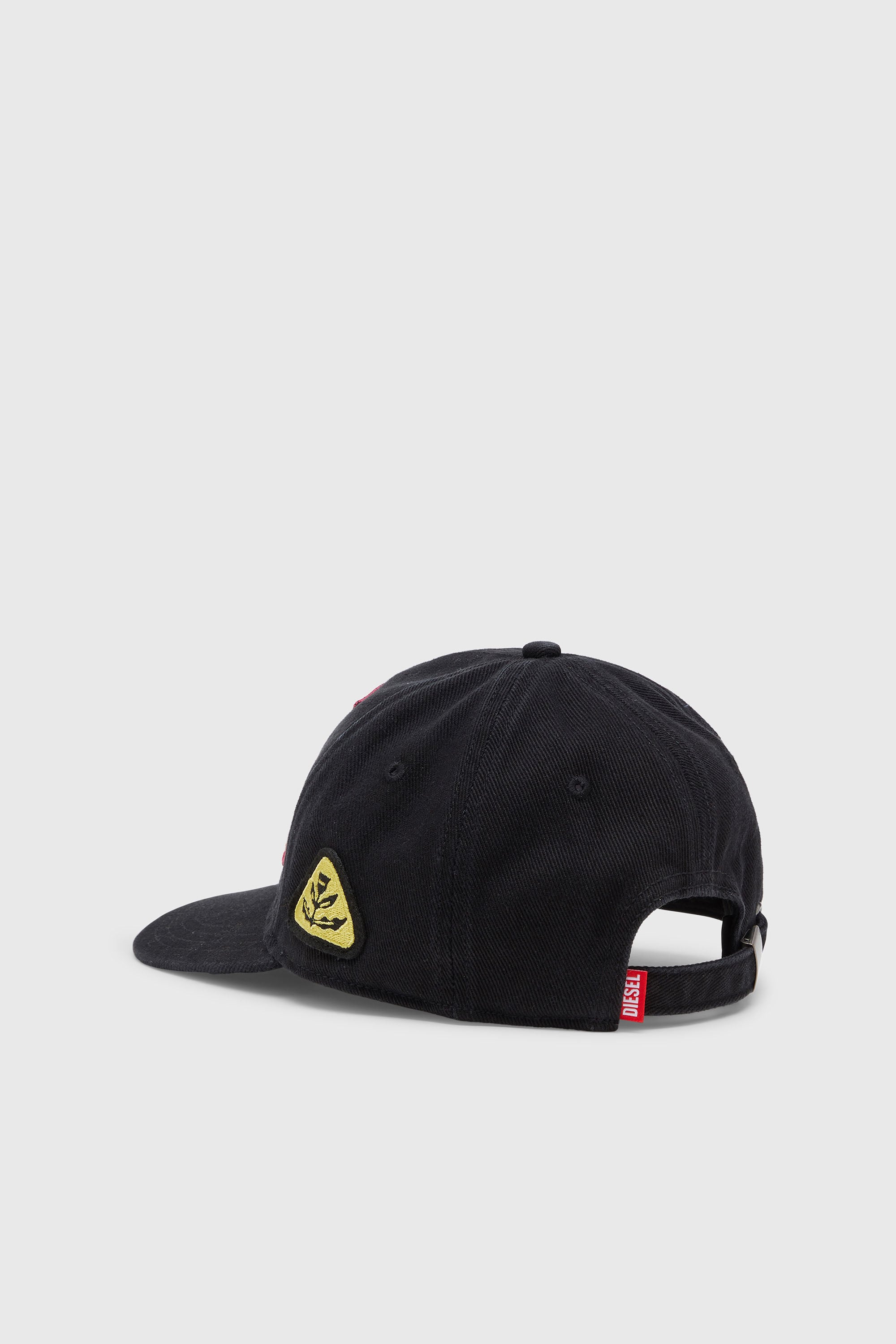 Diesel - C-SCUD, Cappellino da baseball con patch ricamati Uomo in Nero - 2