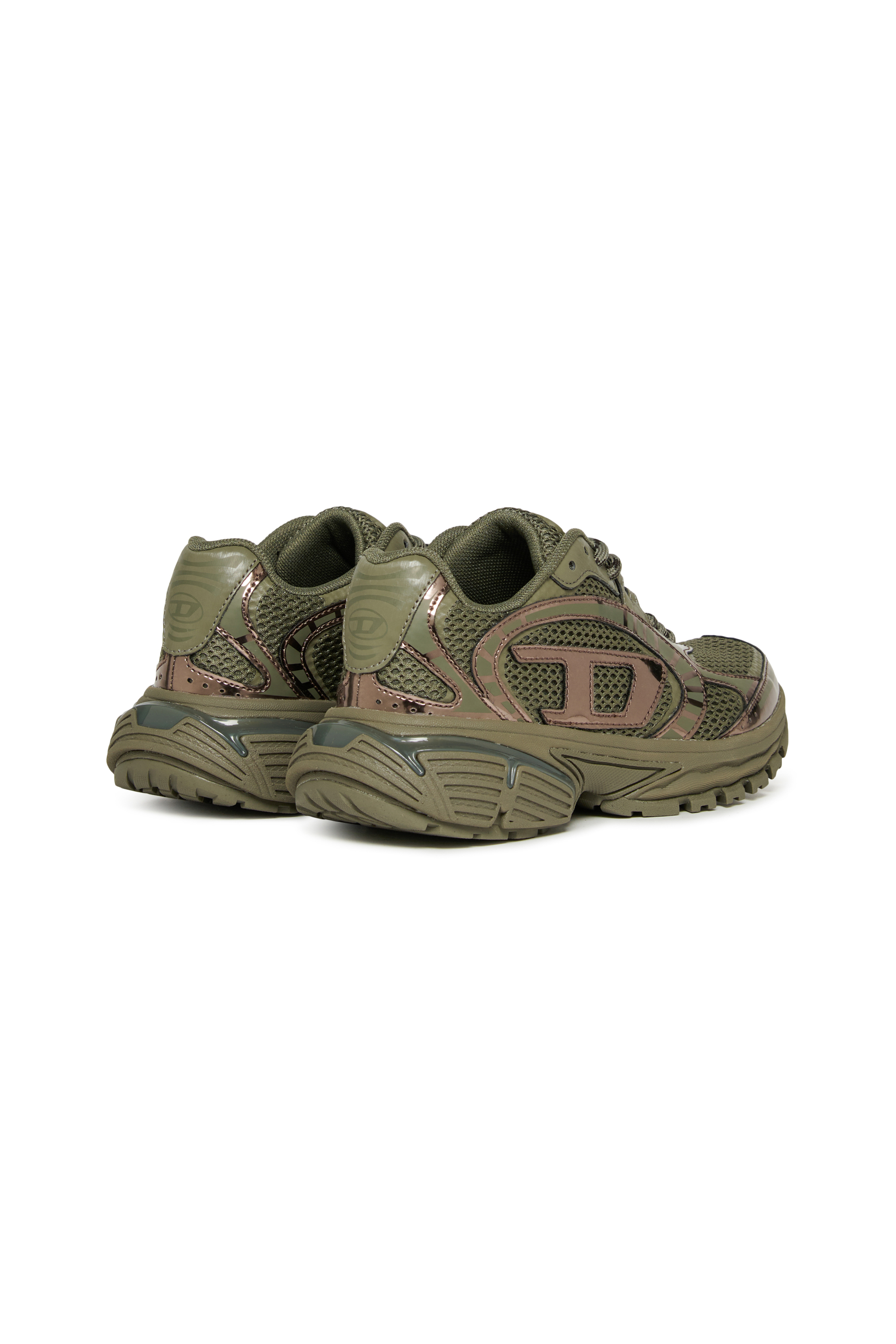 Diesel - S-PRO-V-DENSE LOW, S-Pro-V-Dense - Sneakers in nylon con logo Oval D Unisex in Verde - 3