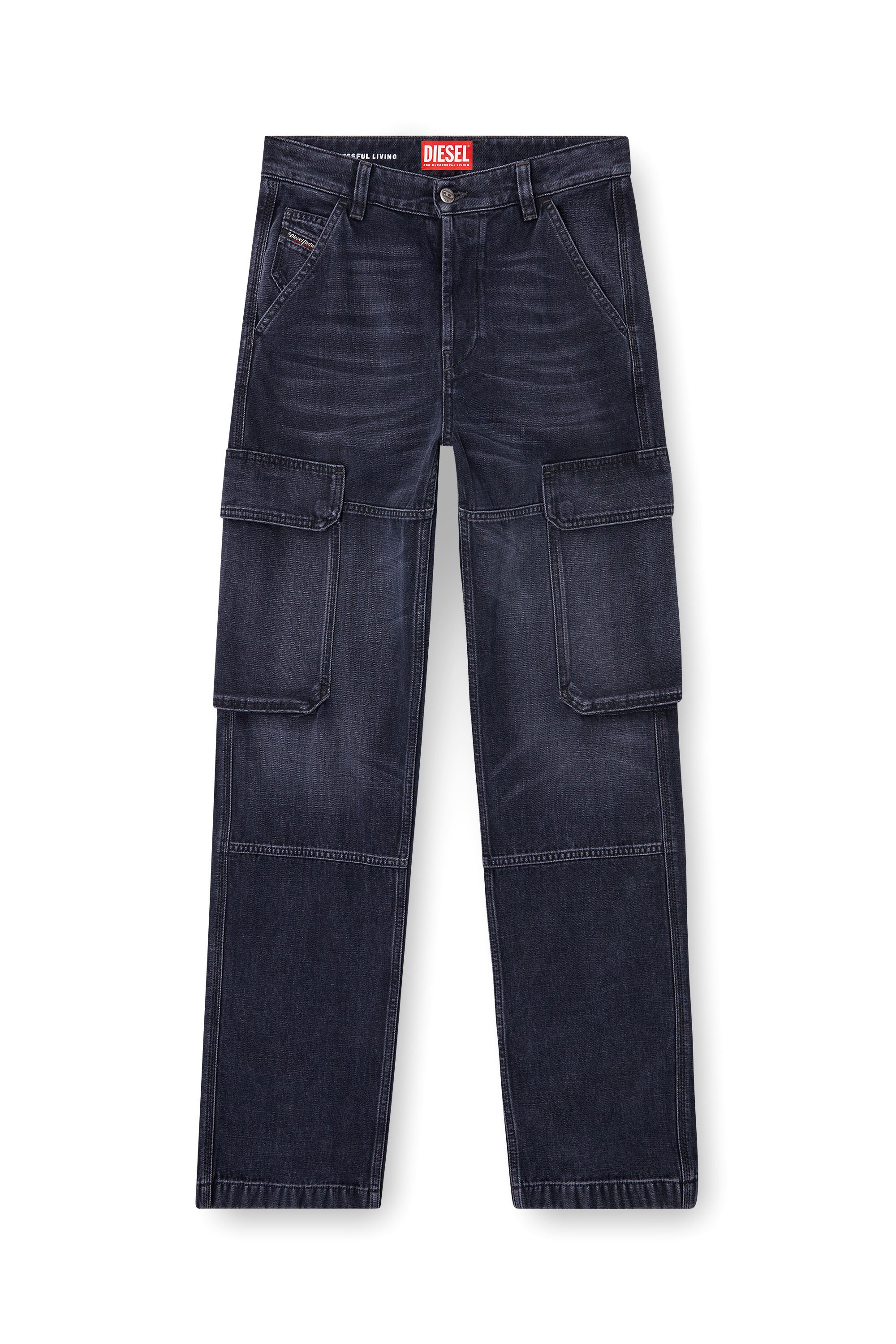 Diesel - Regular Jeans D-Pot 007Z9 Donna, Nero/Grigio scuro - Image 3