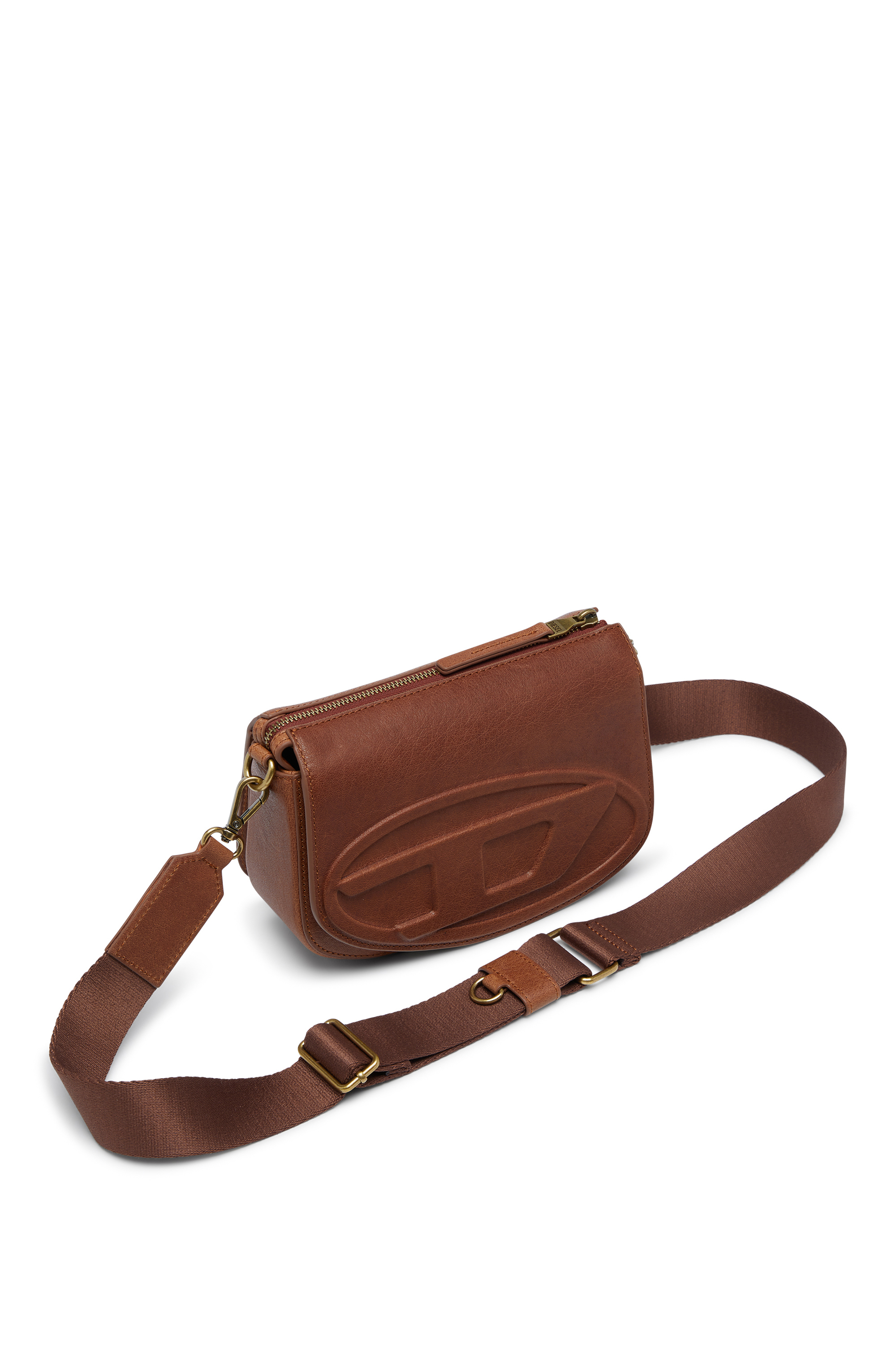 Diesel - 1DR CAMERA BAG, 1DR-Camera bag in pelle pull-up Unisex in Marrone - 5