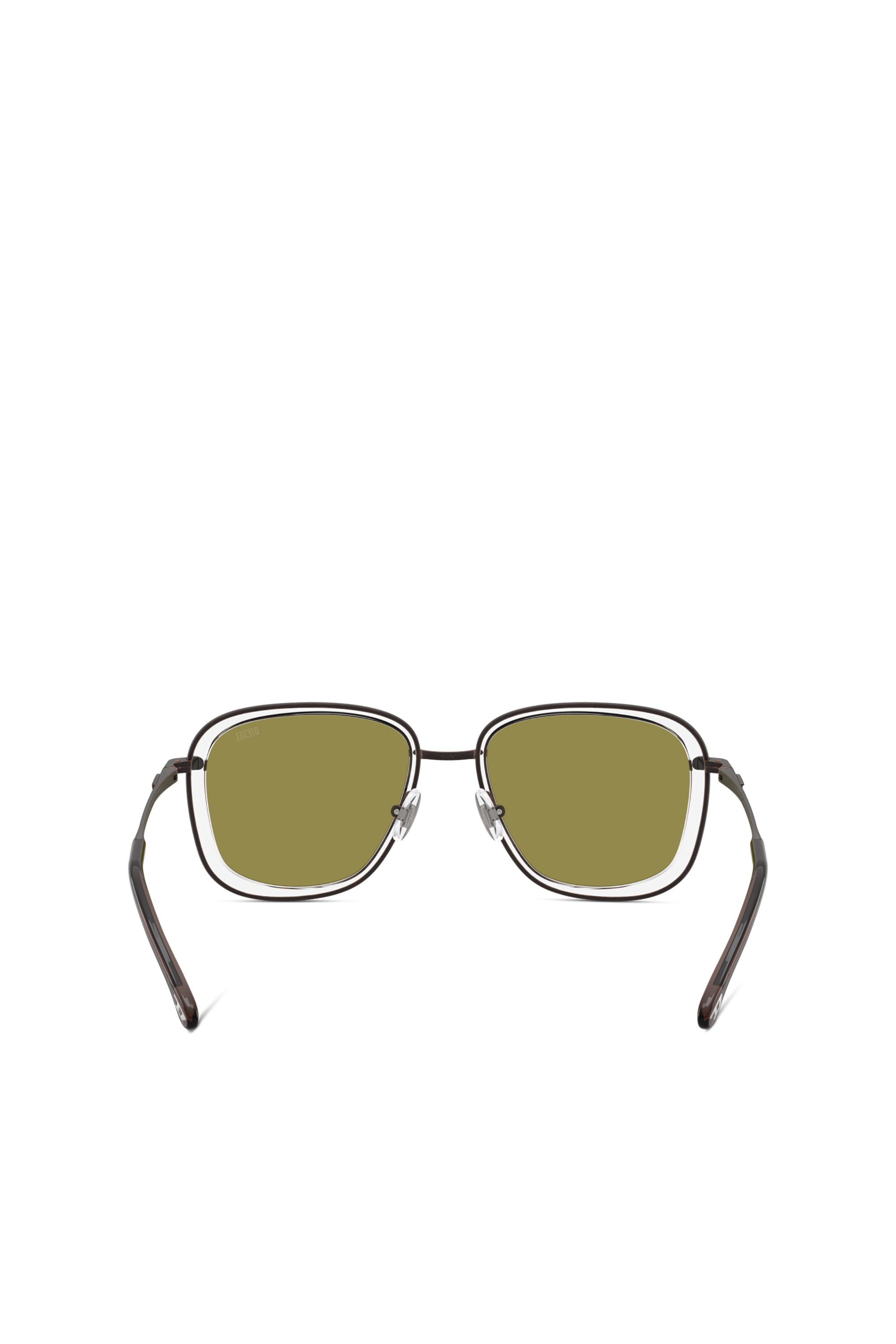 Diesel - 0DL1017, Occhiali da sole quadrati Unisex in Verde - 4