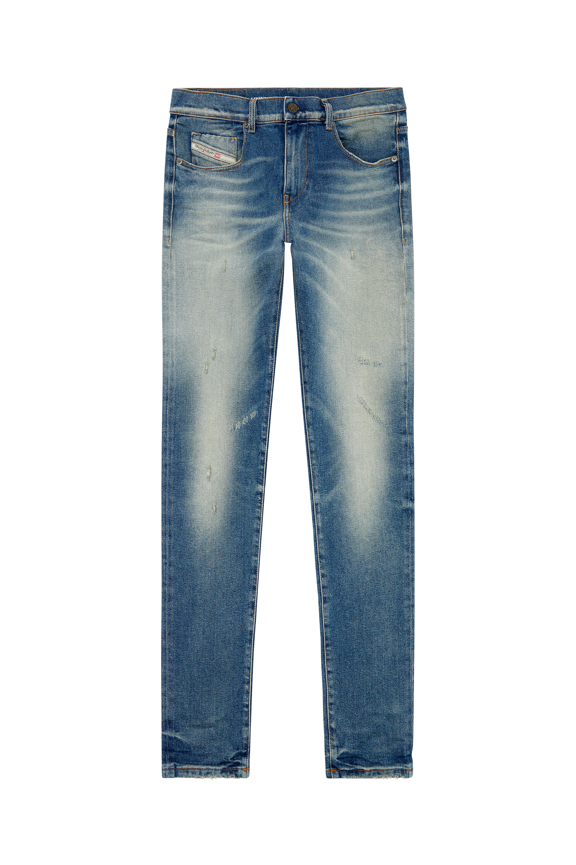 Diesel - Slim Jeans 2019 D-Strukt 09H55, Blu Chiaro - Image 5