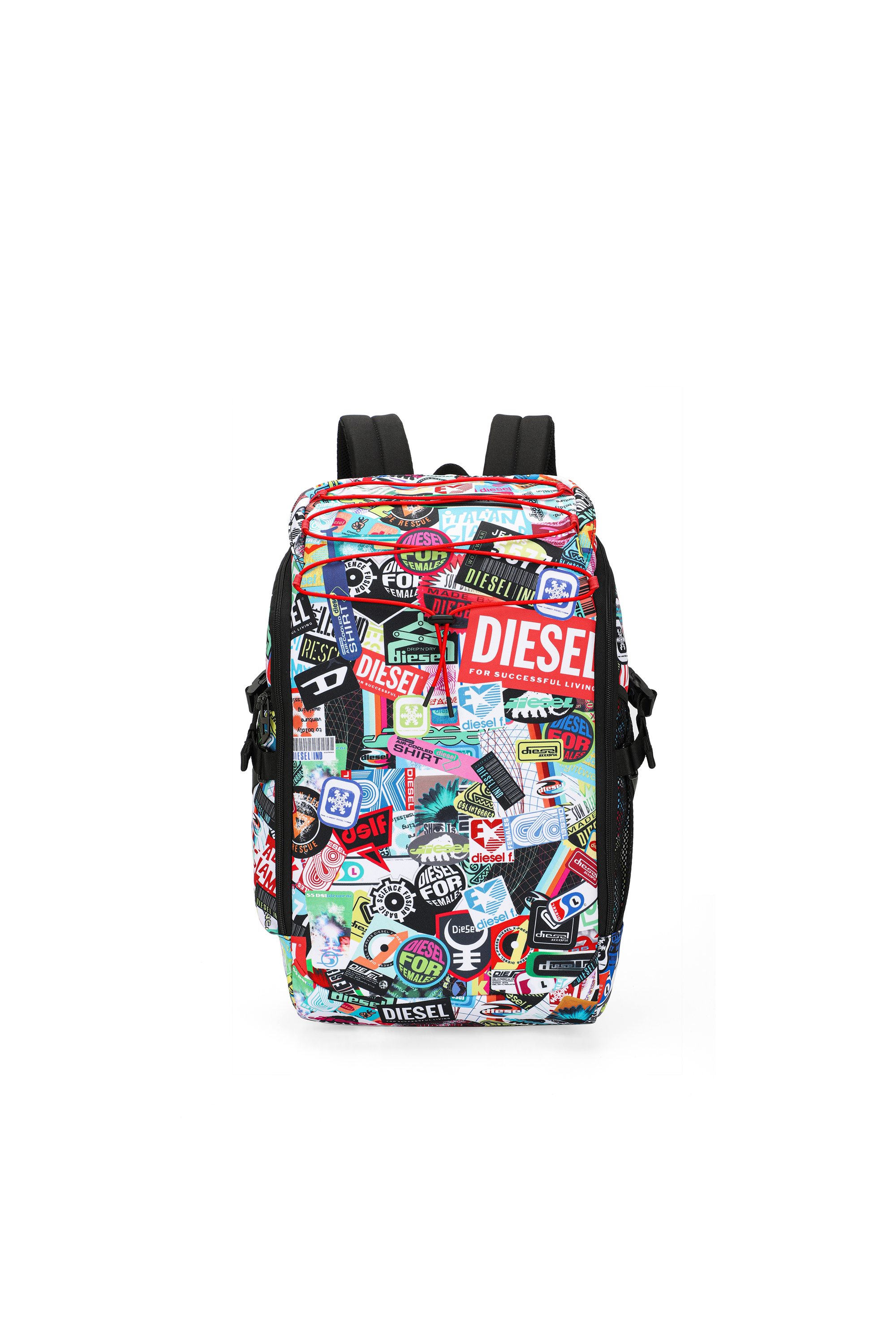 Diesel - DIESEL PC PRINTED BACKPACK-STICKERS- DSB, Zaino multifunzionale con adesivi Unisex in Multicolor - 1