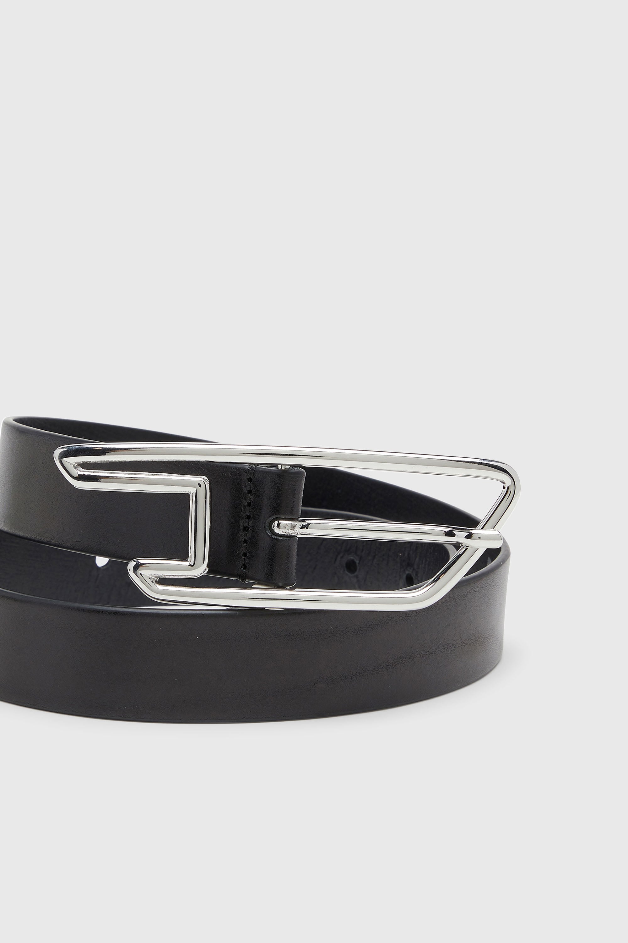 Diesel - B-D LINE W 30, Cintura 3 cm in pelle pull-up Donna in Nero - 3