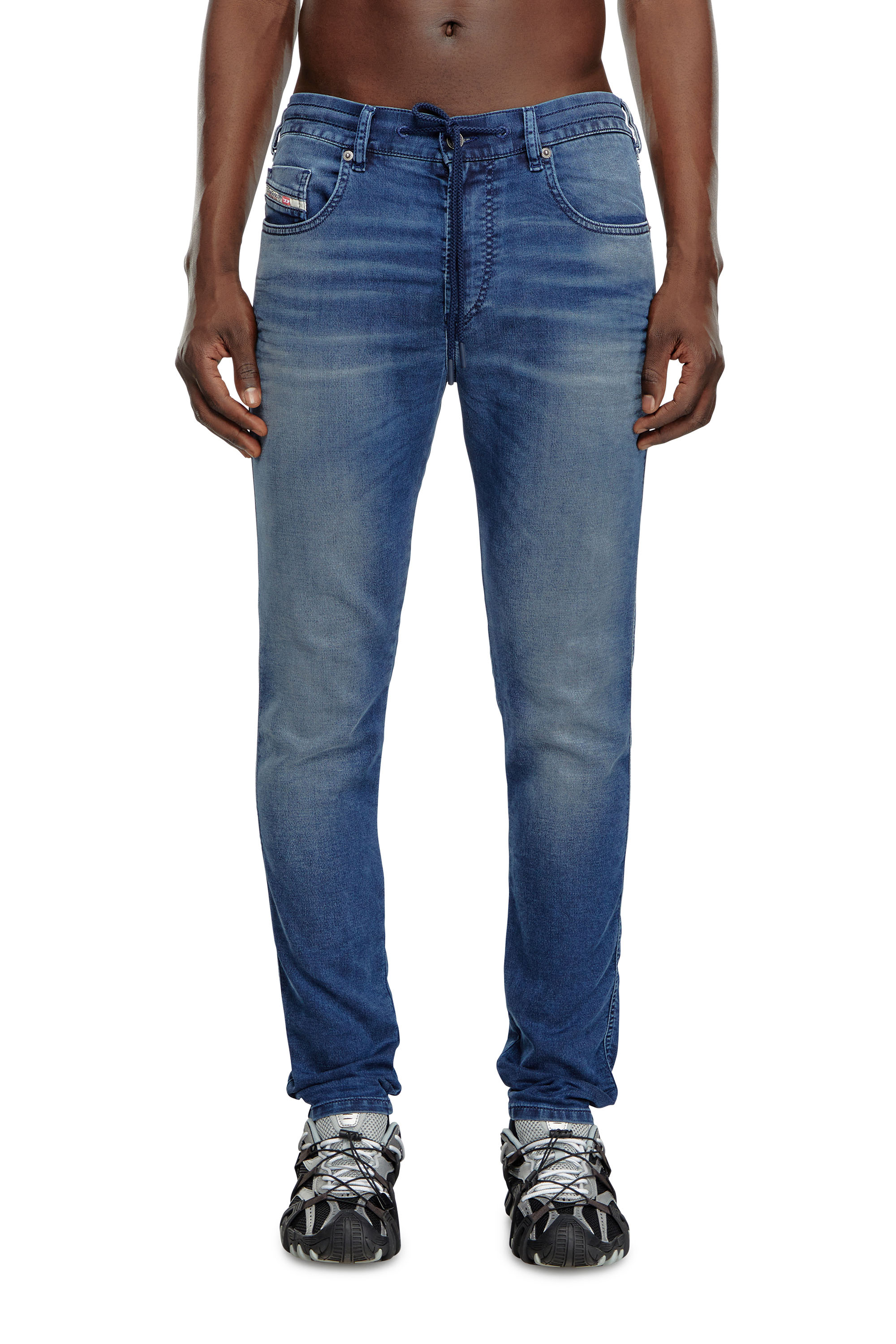 Diesel - Slim 2060 D-Strukt Joggjeans® 068LX Uomo, Blu Scuro - Image 1