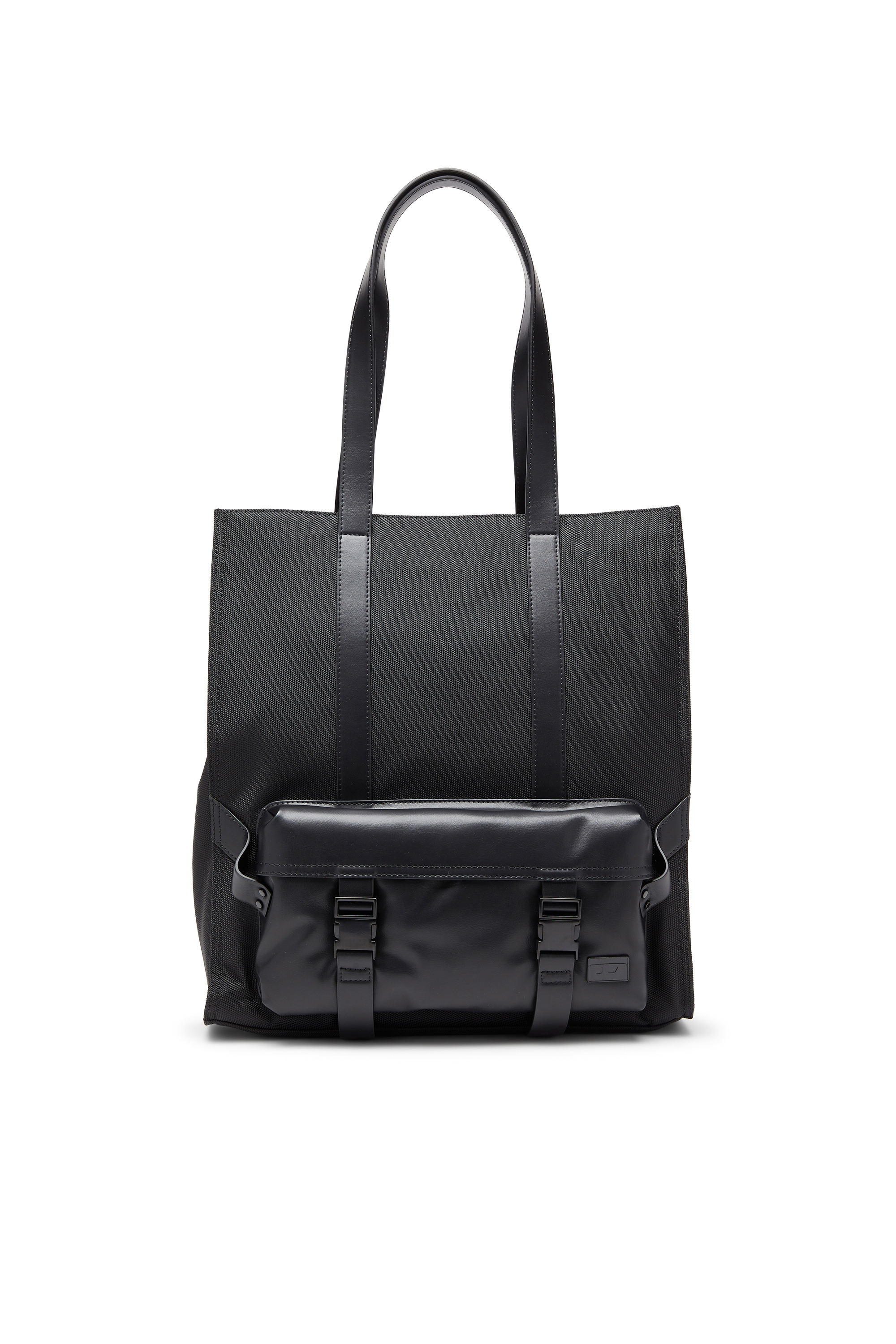 Diesel - MULTI-PKTS TOTE X, Multi-Pkts - Shopping bag con tasca frontale e zip Unisex in Nero - 1