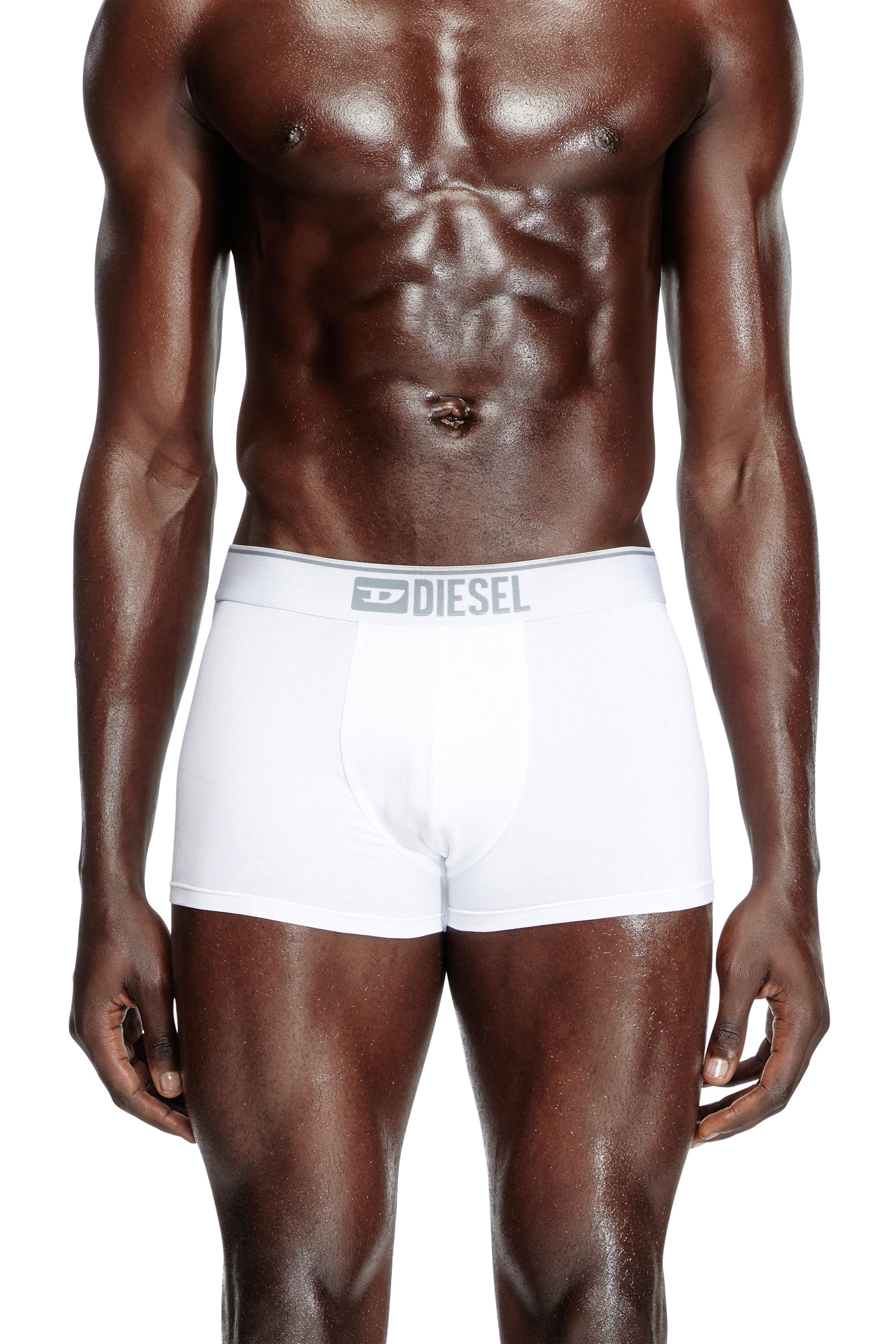 Diesel - UMBX-DAMIENTHREEPACK, Set di tre boxer tinta unita Uomo in Bianco - 3