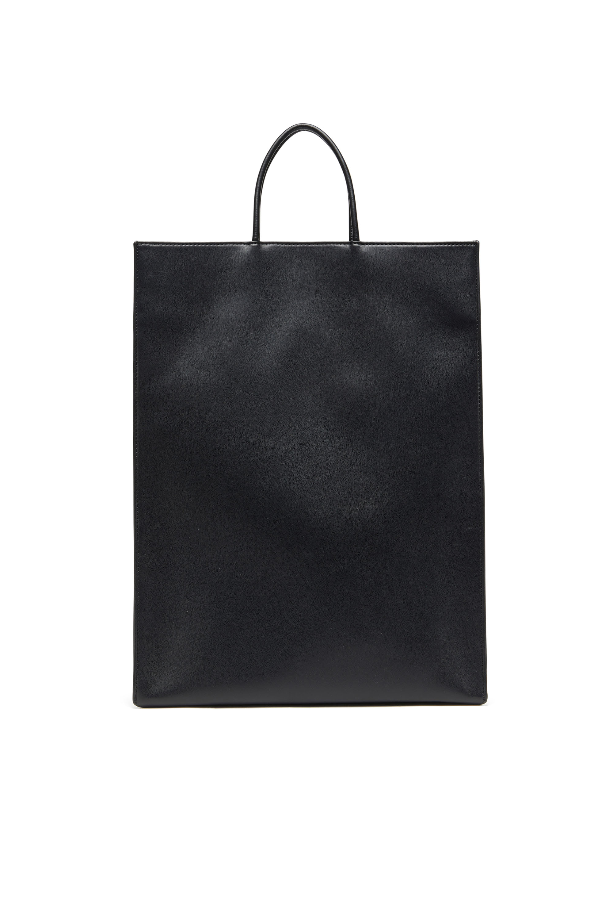 Diesel - DSL 3D SHOPPER L X, Dsl 3D L-Tote grande in PU con logo 3D Uomo in Nero - 2