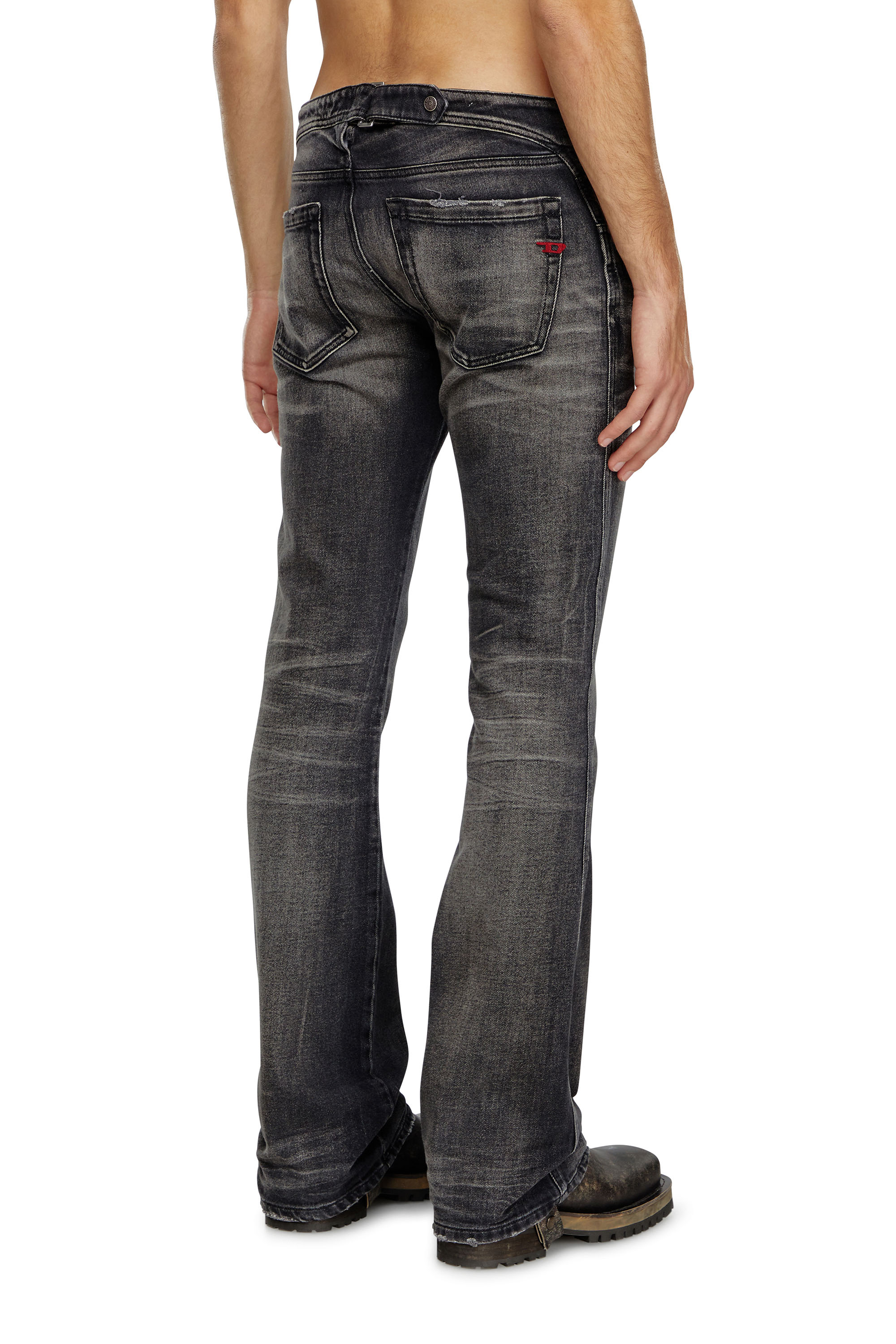 Diesel - Uomo Bootcut Jeans D-Backler 09J65, Nero/Grigio scuro - Image 4