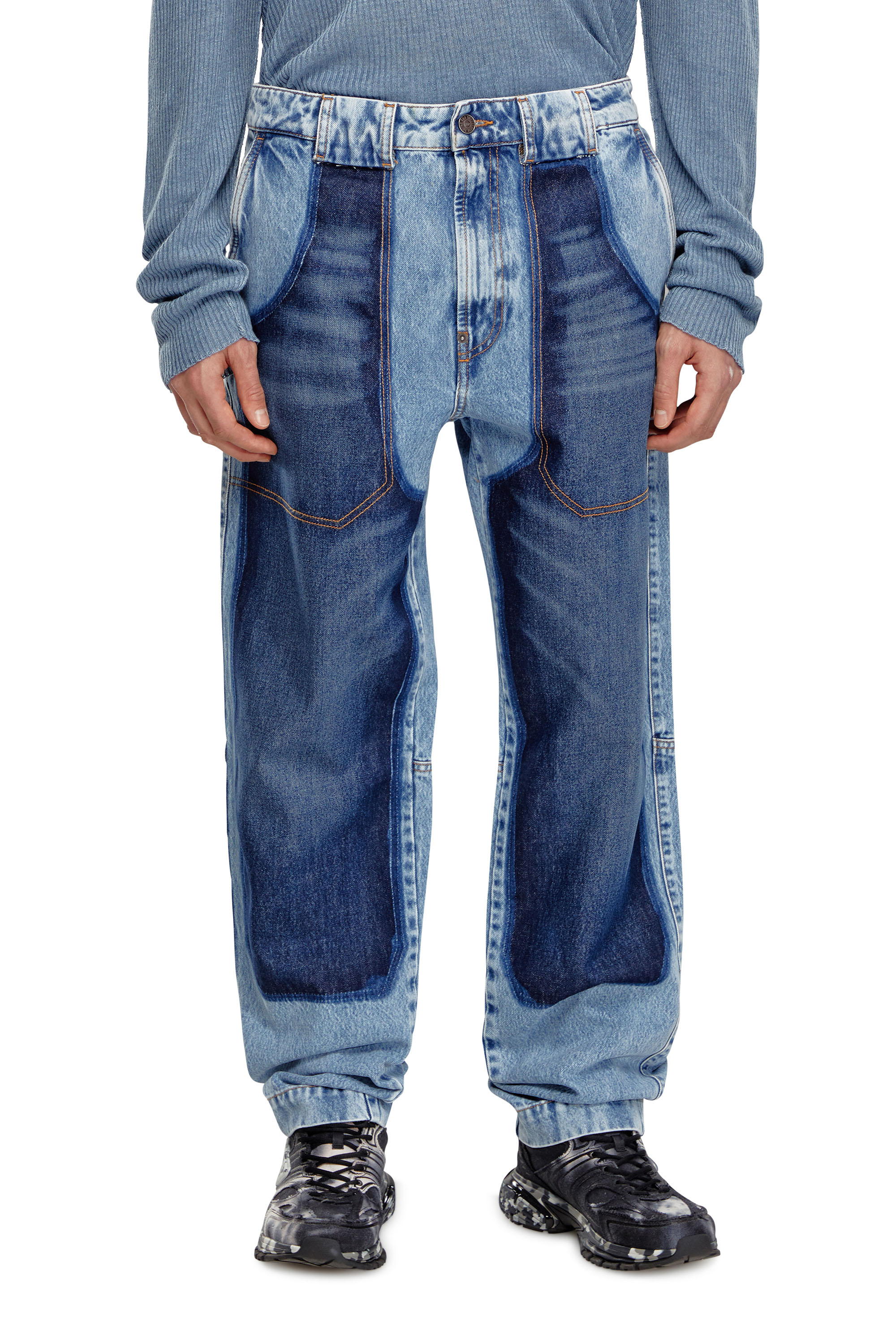 Diesel - Tapered Jeans D-P-5-D 0GHAW, Blu Chiaro - Image 1