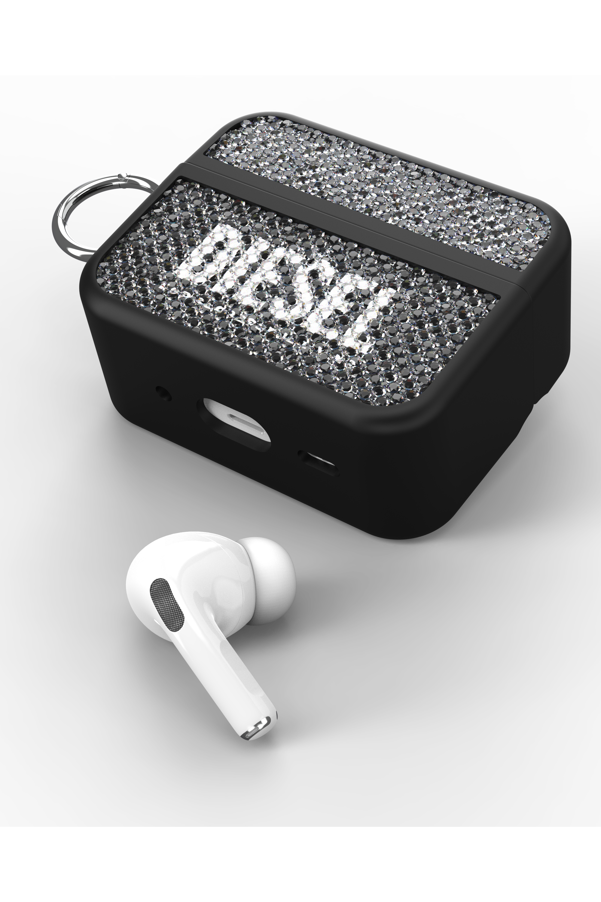 Diesel - 60195 AIRPOD CASE, Cover Swarosky per Airpods Pro / Pro 2 Unisex in Nero - 3