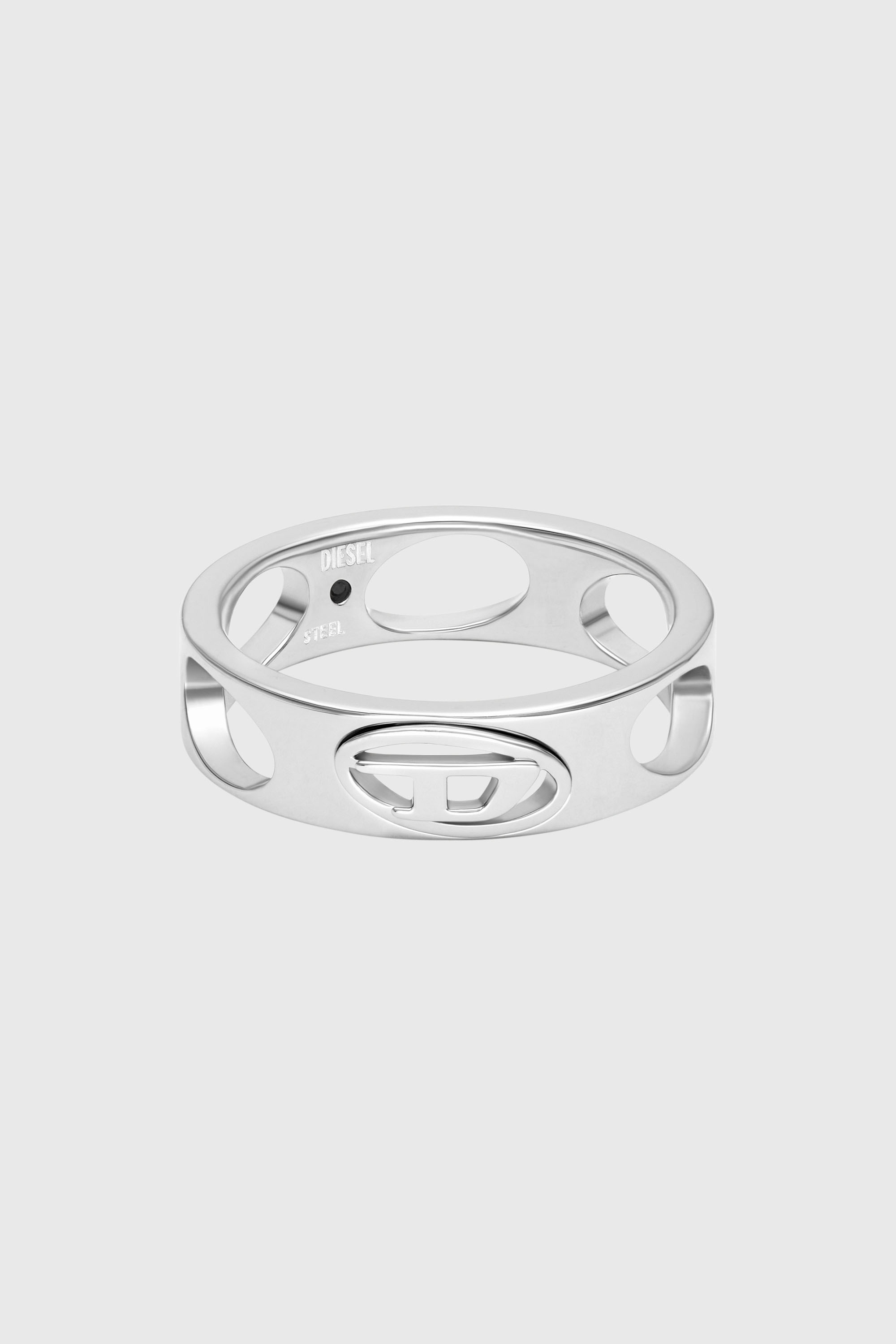 Diesel - DX166540 JEWELLERY, Anello con fascia in acciaio inox Unisex in Argento - 2