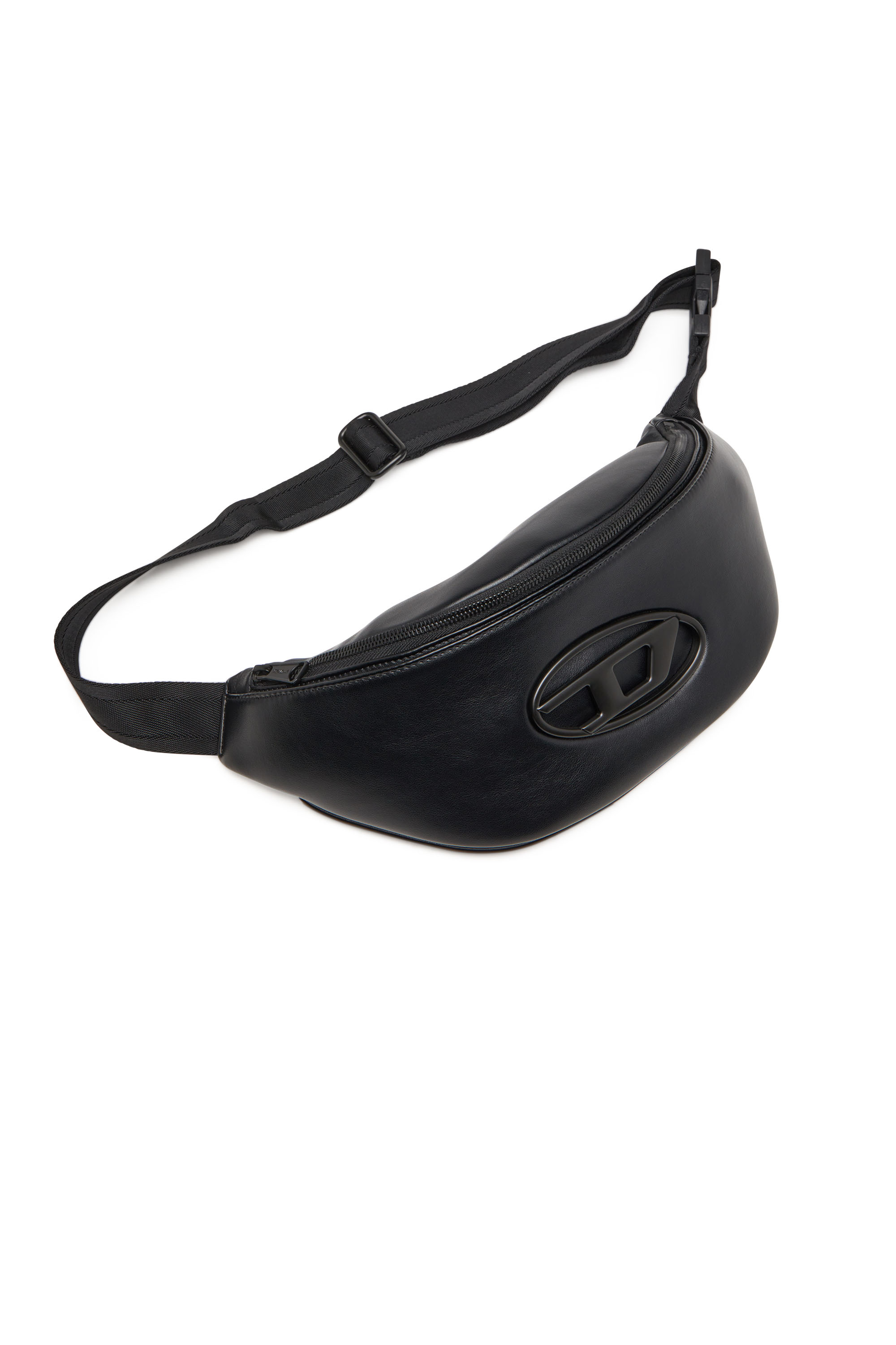 Diesel - HOLI-D BELT BAG M, Marsupio in PU e neoprene Unisex in Nero - 5