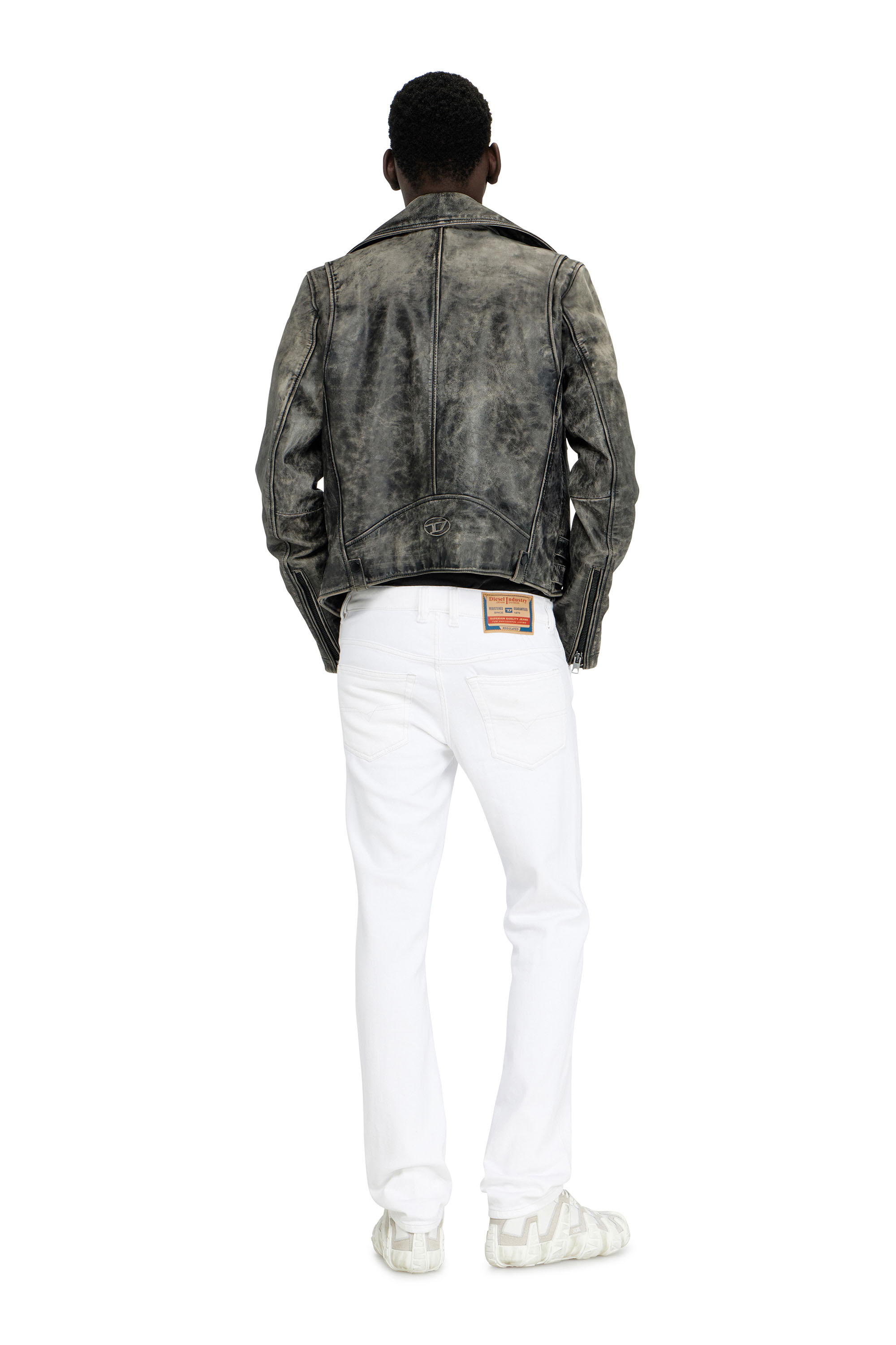 Giacca Jeans Uomo QIMYUM, Slim Fit Distressed, Bianco, Tessuto Denim Cotone, Con Tasche, Taglie Dalla S Alla XXXL