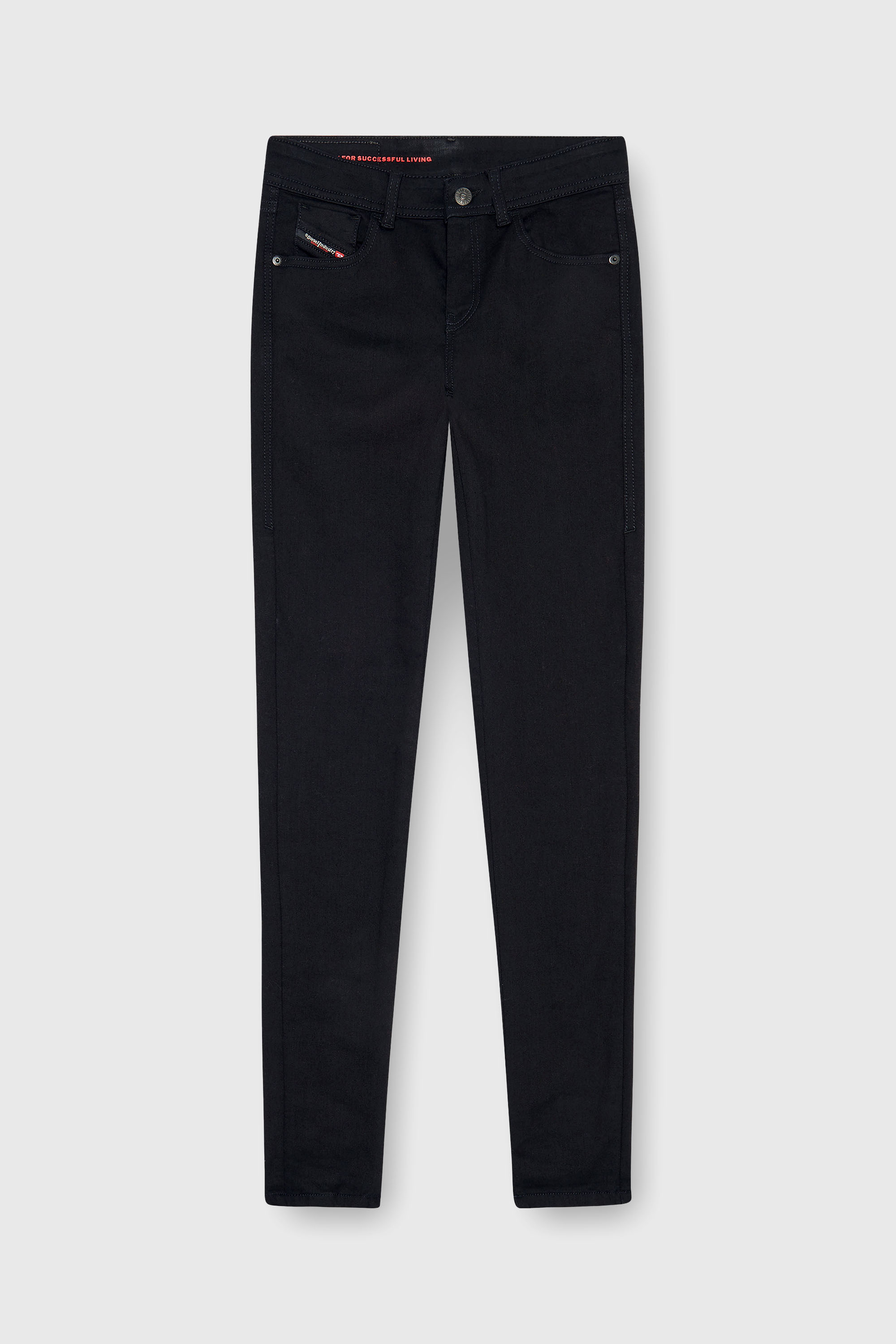 Diesel - Skinny Jeans 2017 Slandy 069EF Donna, Nero/Grigio scuro - Image 2