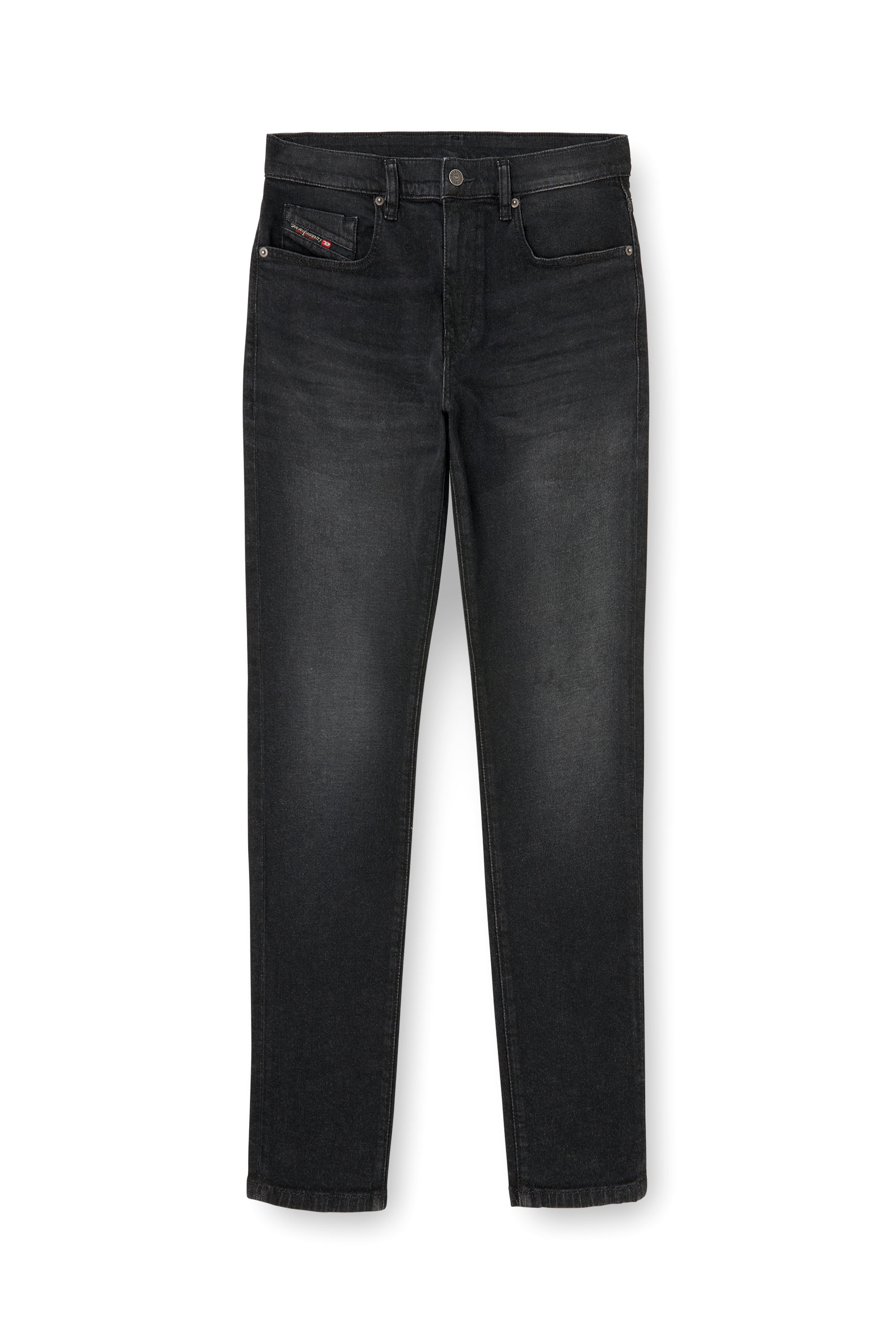 Diesel - Slim Jeans 2019 D-Strukt 0DBDT Uomo, Nero/Grigio scuro - Image 3