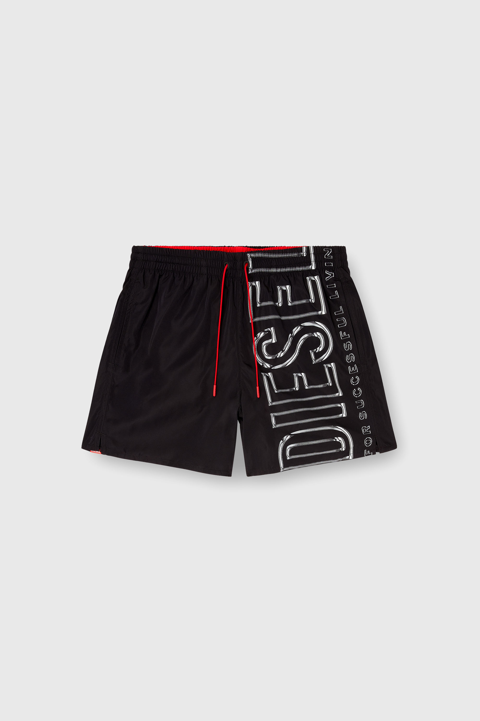 Diesel - SOCCER-41-D-CORE, Costume da bagno con stampa logo oversize Uomo in Nero - 4