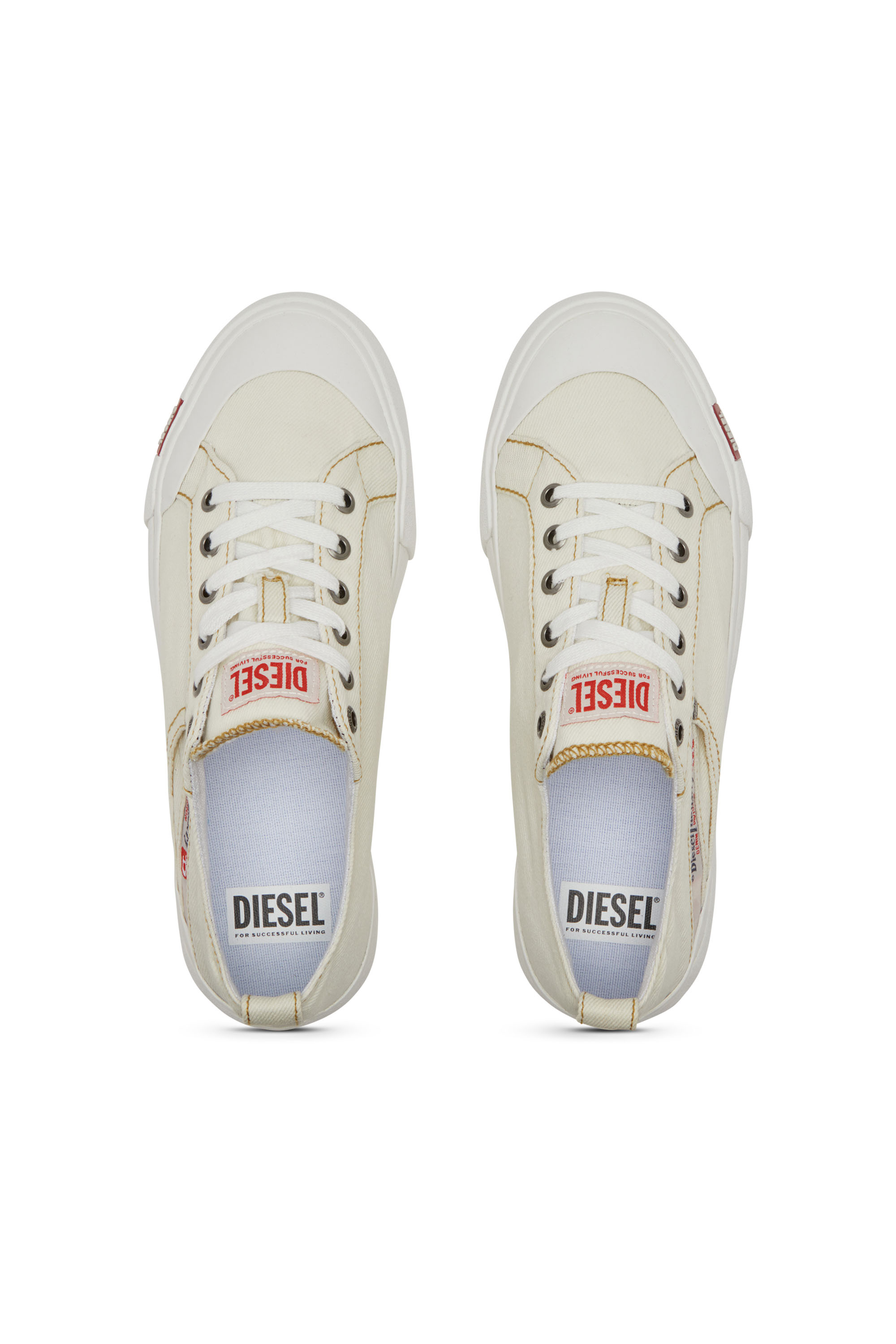 S-ATHOS NMD LOW W, White Diesel - S-ATHOS NMD LOW W, Woman's S-Athos-Denim sneakers with pocket detail in White - 6
