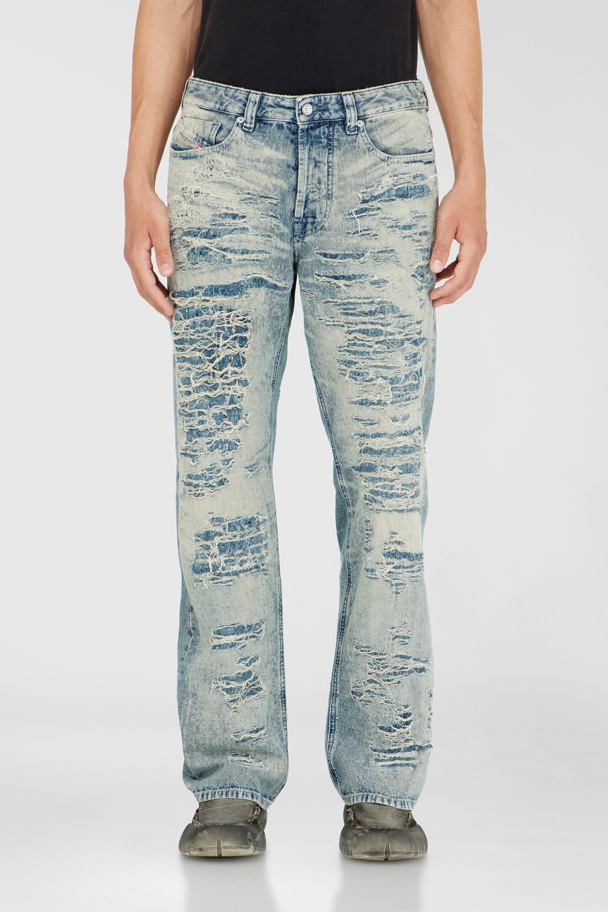 Diesel - Relaxed Jeans 1980 D-Eeper 068YM Uomo, Blu medio - Image 4