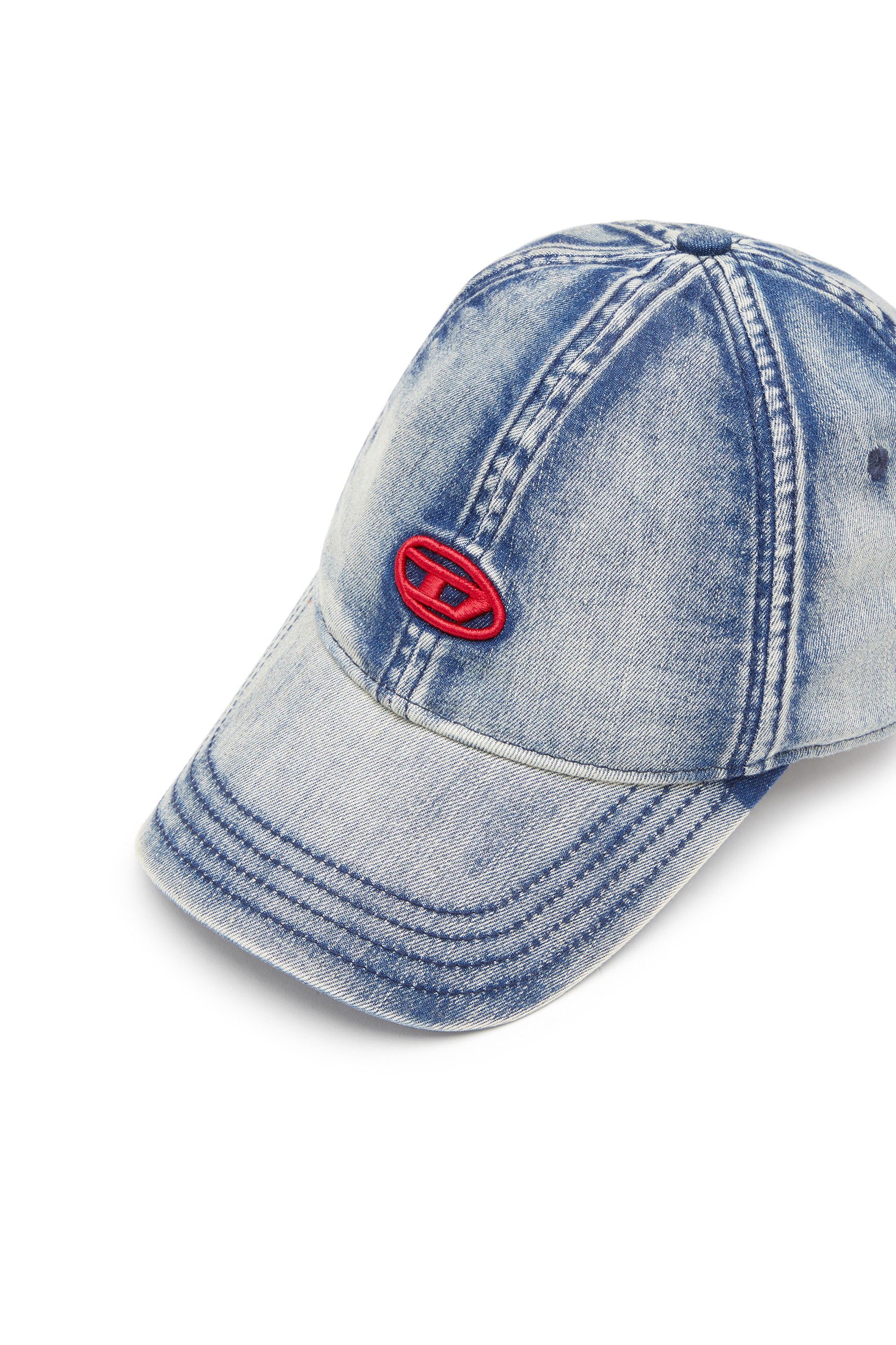 Diesel - C-GABLE, Cappello da baseball in denim trattato Uomo in Blu - 3