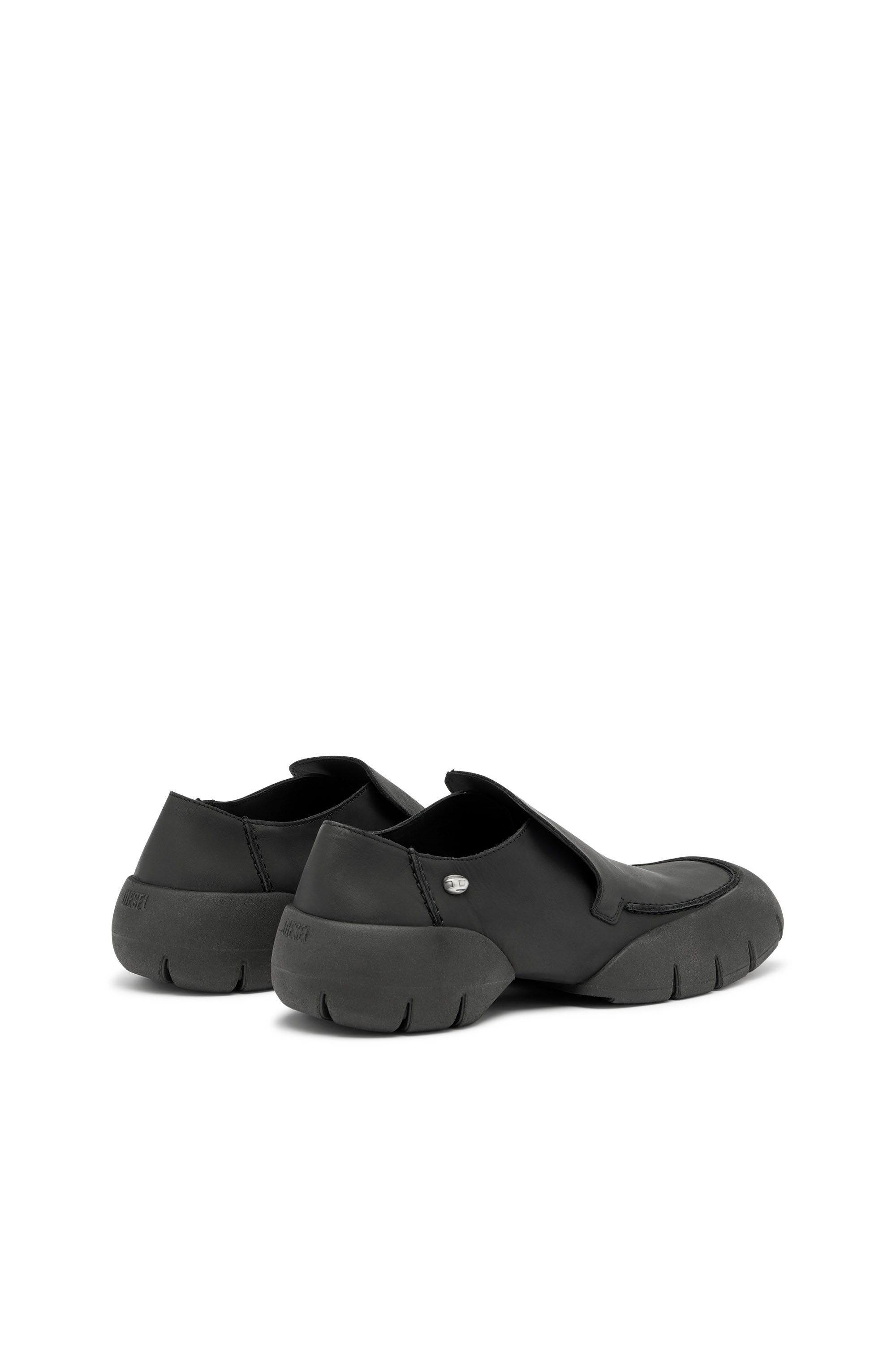Diesel - D-MATHIEU SC, D-Mathieu-Mocassino in pelle spazzolata con suola in gomma Uomo in Nero - 3