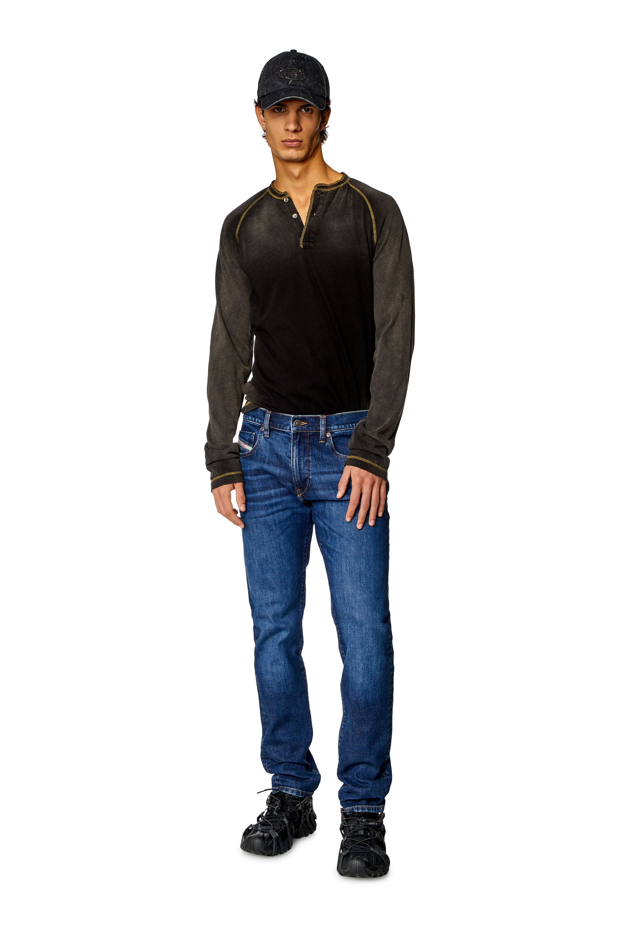 Diesel - Slim Jeans 2019 D-Strukt 0PFAZ, Blu Scuro - Image 1