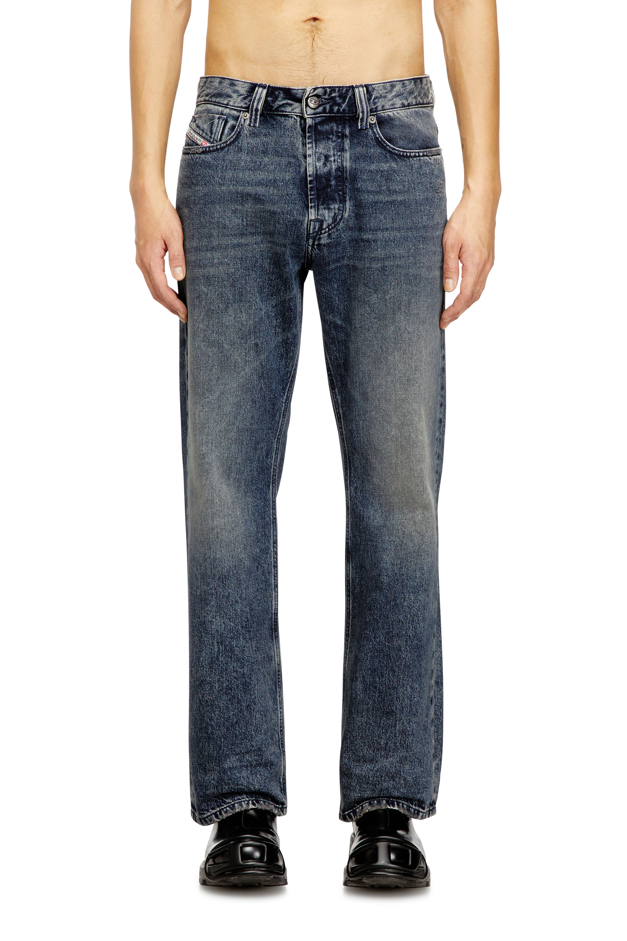 Diesel - Relaxed Jeans 1980 D-Eeper 09N68 Uomo, Blu Scuro - Image 1