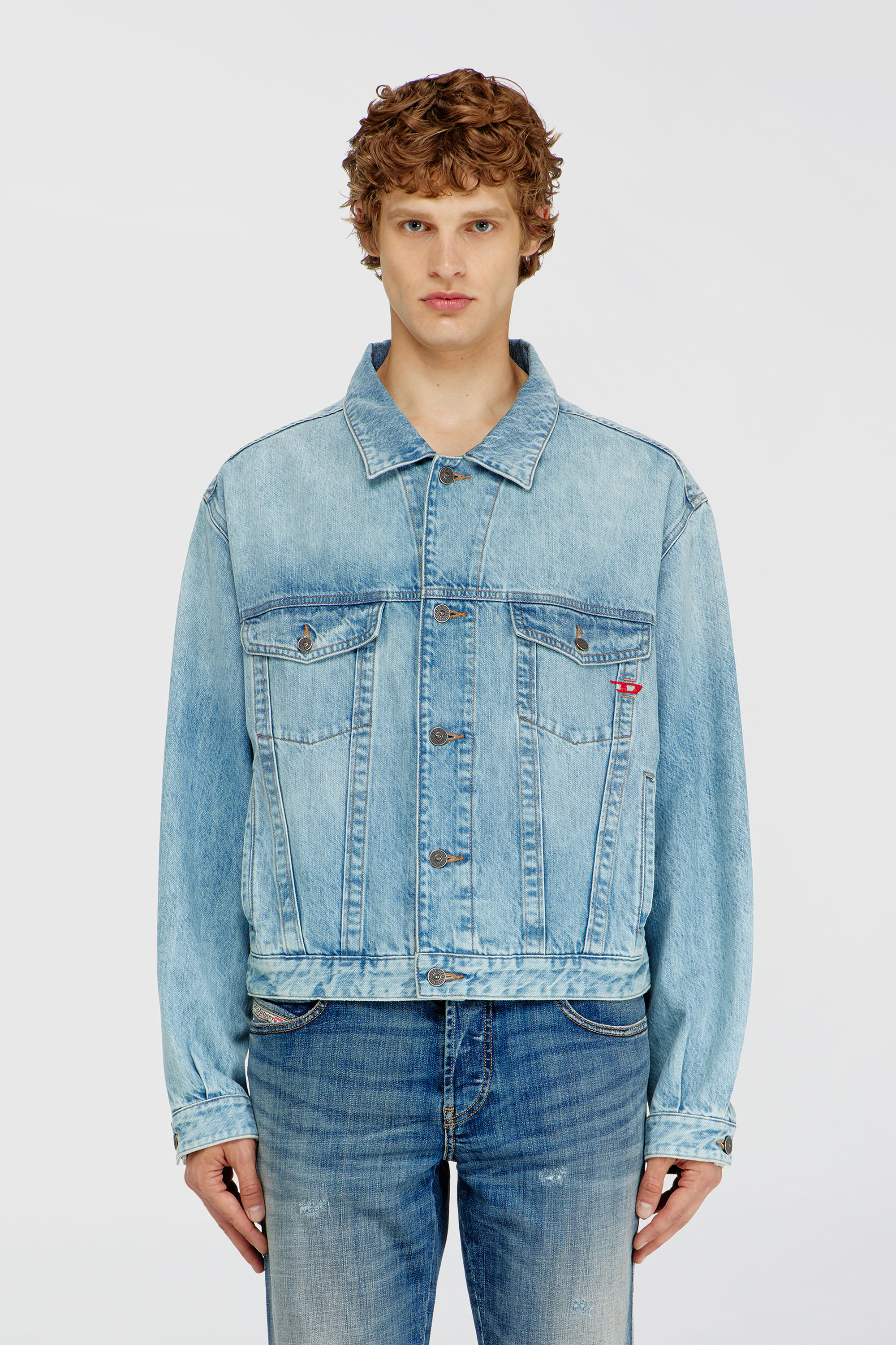Diesel - D-RANGER, Giacca trucker in denim Unisex in Blu - 3