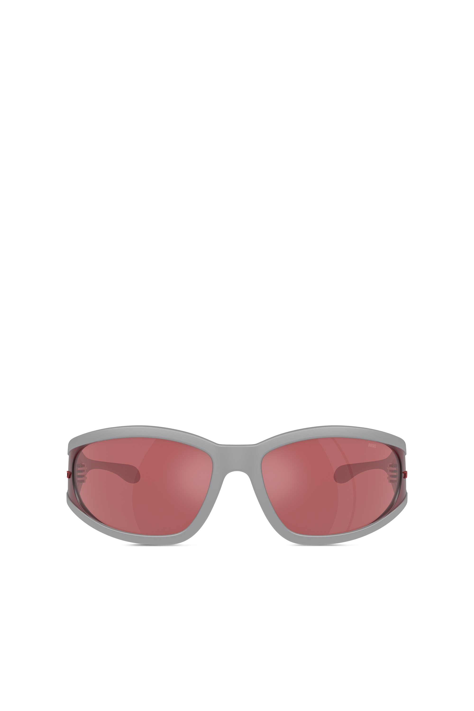 Diesel - 0DL3002, Unisex's Rectangular sunglasses in acetate in Grey/Red - 1