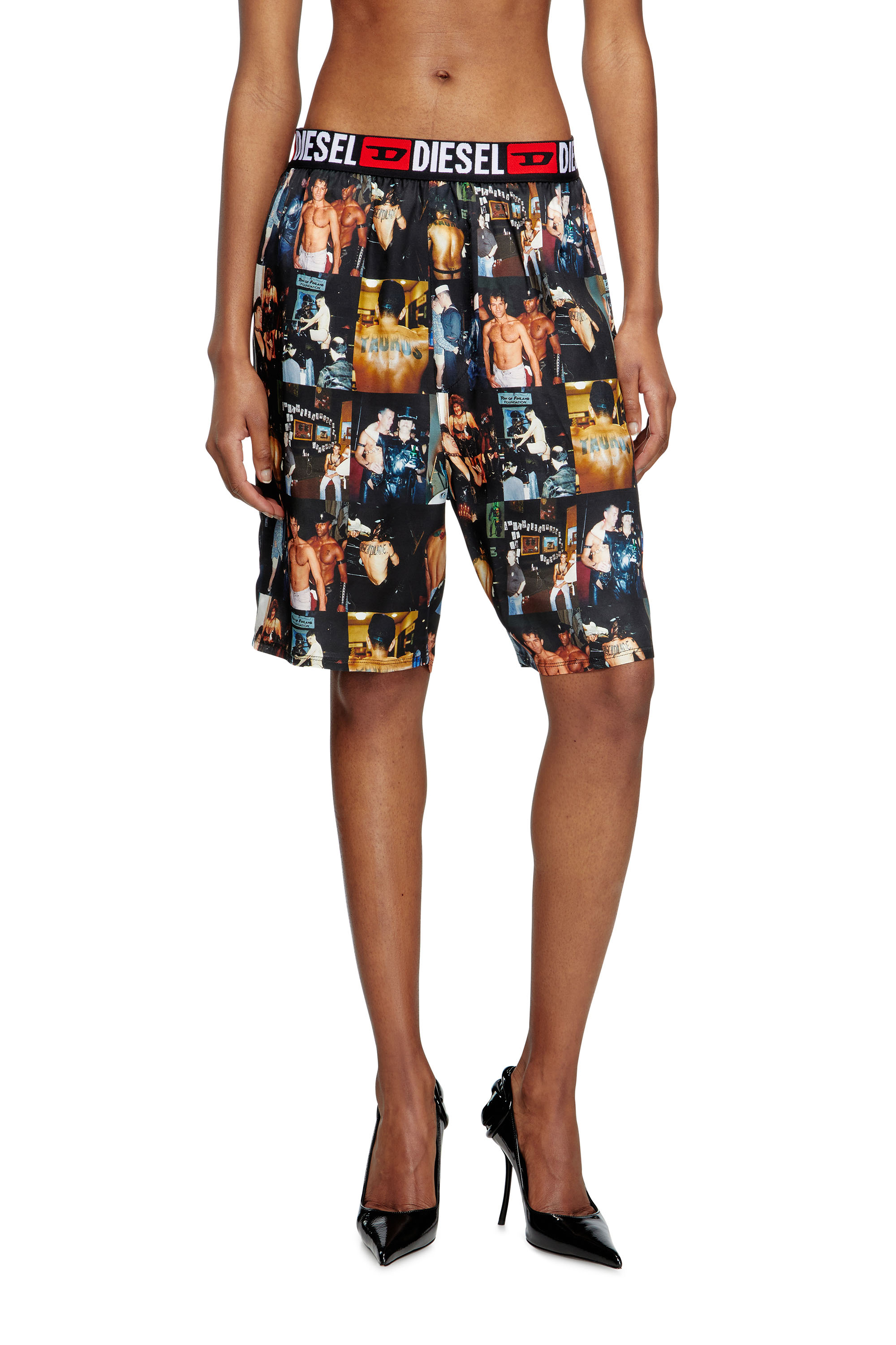 Diesel - PR-P-TOLL-SHOR-TOM25, Camicia bowling con stampe grafiche Unisex in Nero - 1