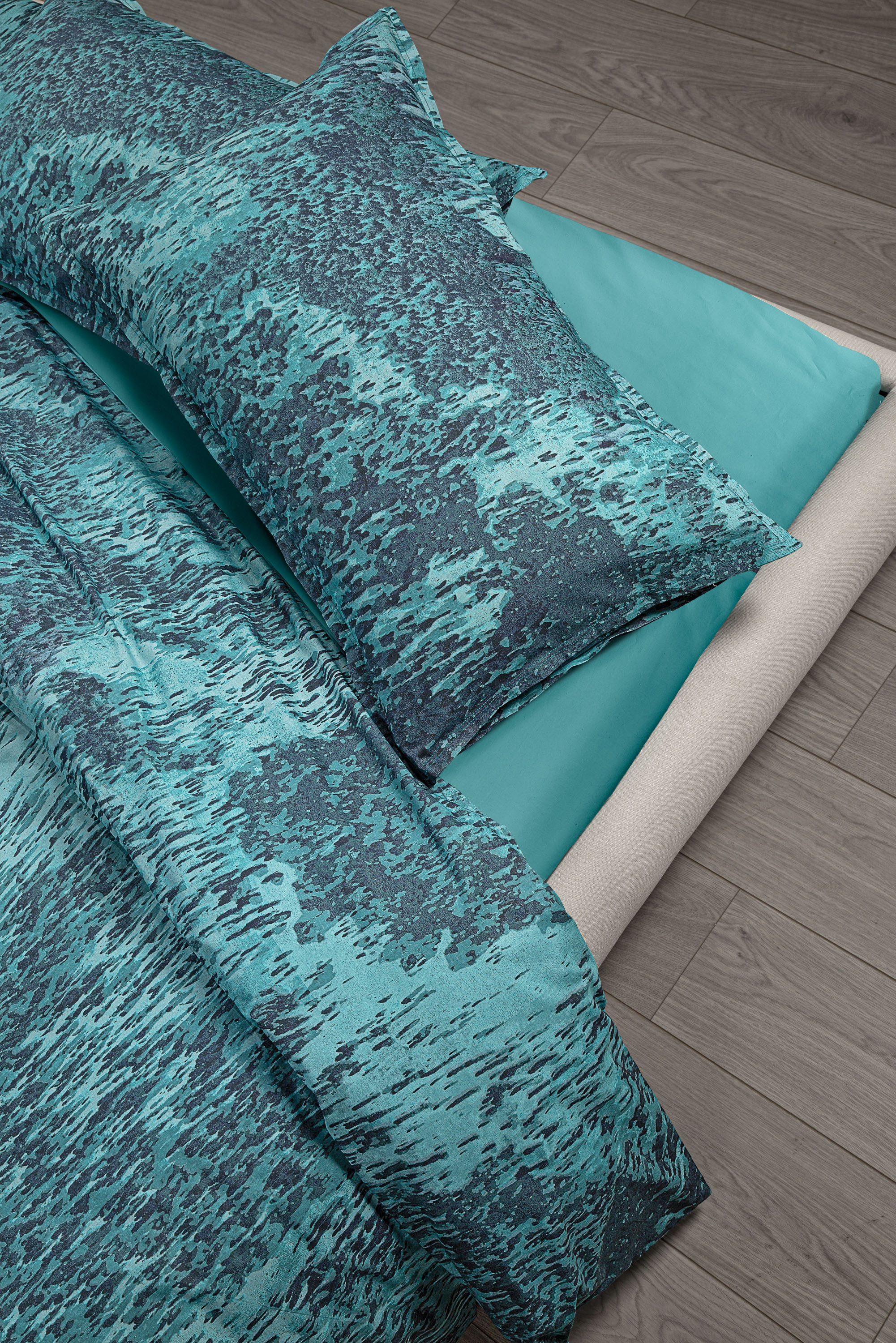 Diesel - 1015009 ACID RAIN - COTTON DUVET COVER O, Parure Copripiumino in Cotone Unisex in Verde - 2