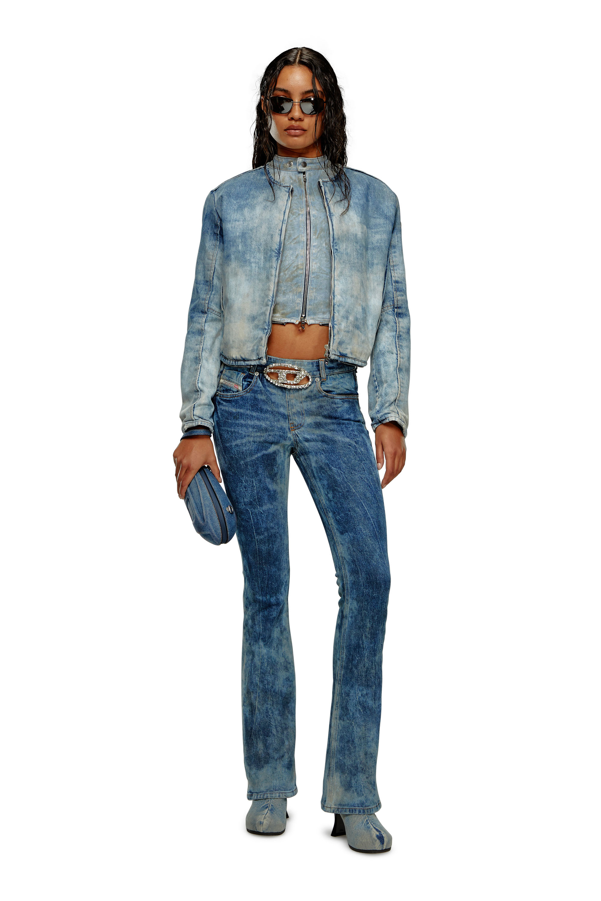 Diesel - Bootcut and Flare Jeans 1969 D-Ebbey 0PGAL, Blu Scuro - Image 1