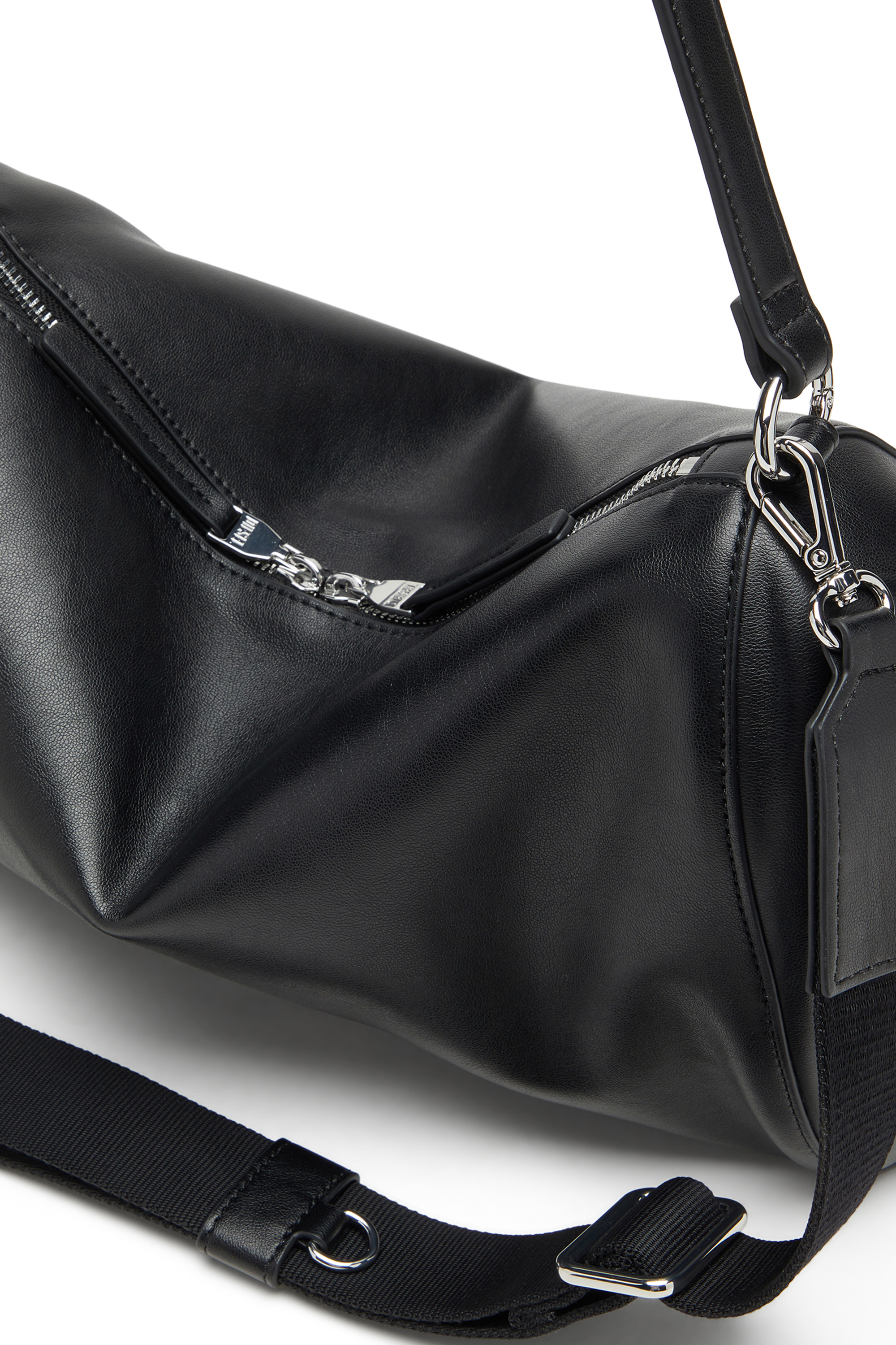 Diesel - LOAD-D SHOULDER BAG X, Load-D-Borsa a spalla con loghi rigidi laterali Unisex in Nero - 5