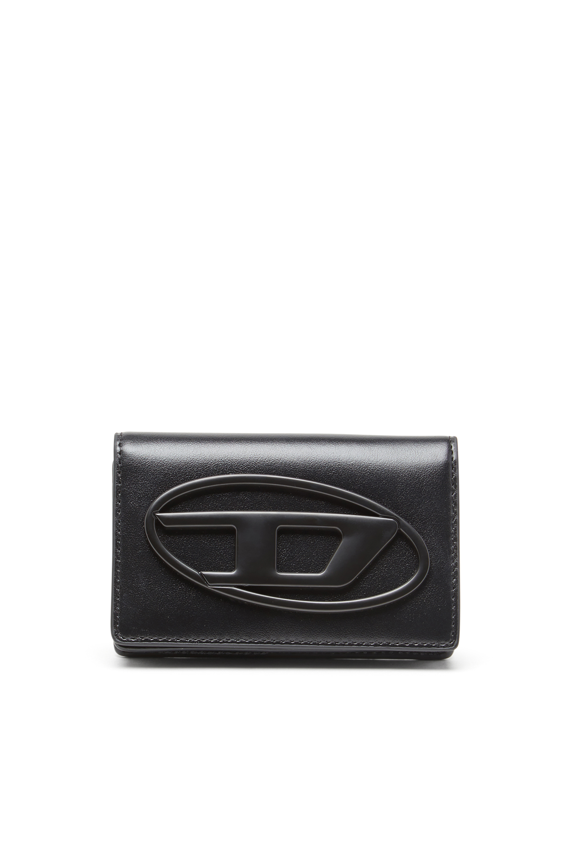 Diesel - HOLI-D CARD HOLDER IV, Portacarte compatto in pelle Uomo in Nero - 1