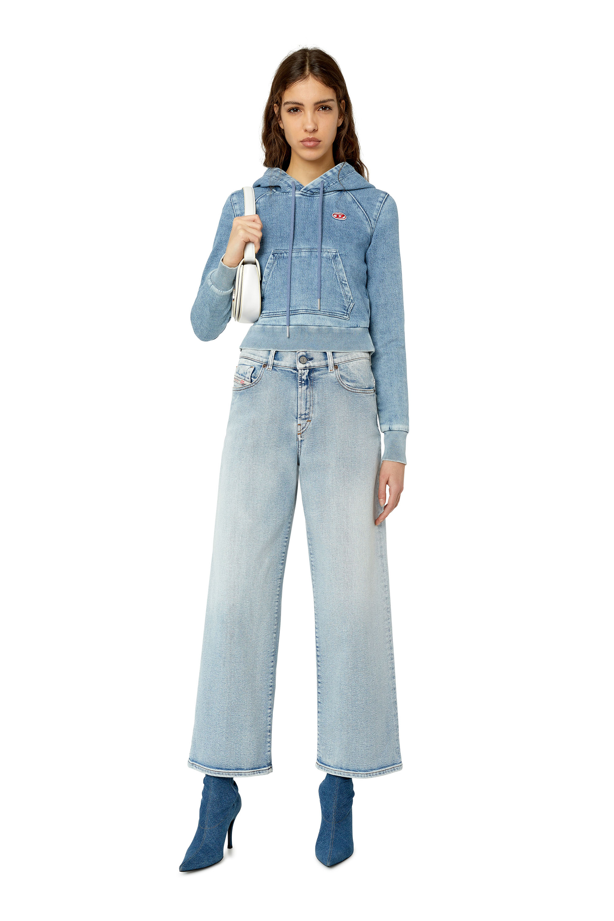 Diesel - 2000 9C08L Bootcut and Flare Jeans, Blu Chiaro - Image 4