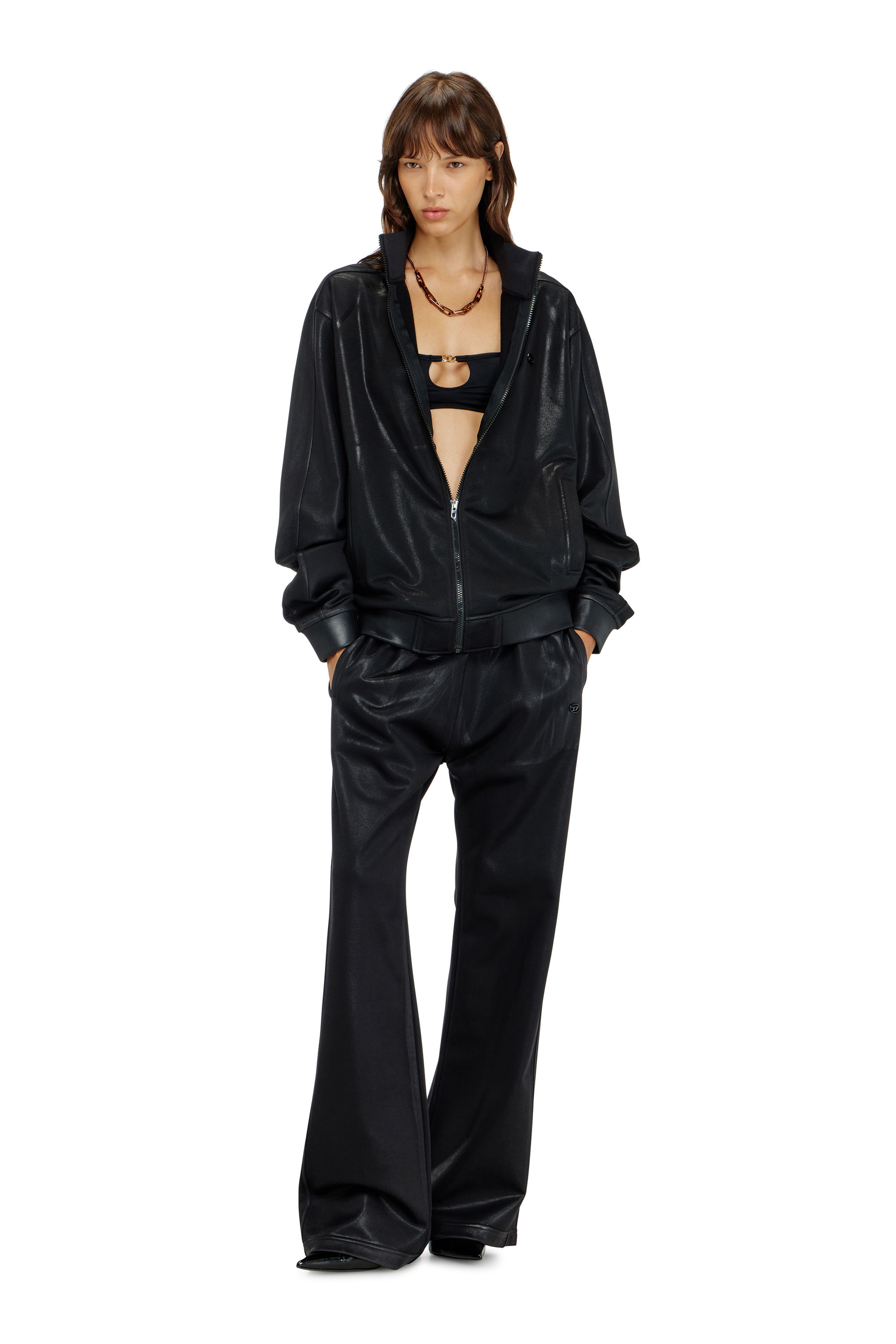 Diesel - ROCHELLE-UTLT, Reggiseno a fascia in con metallo Oval D Donna in Nero - 4