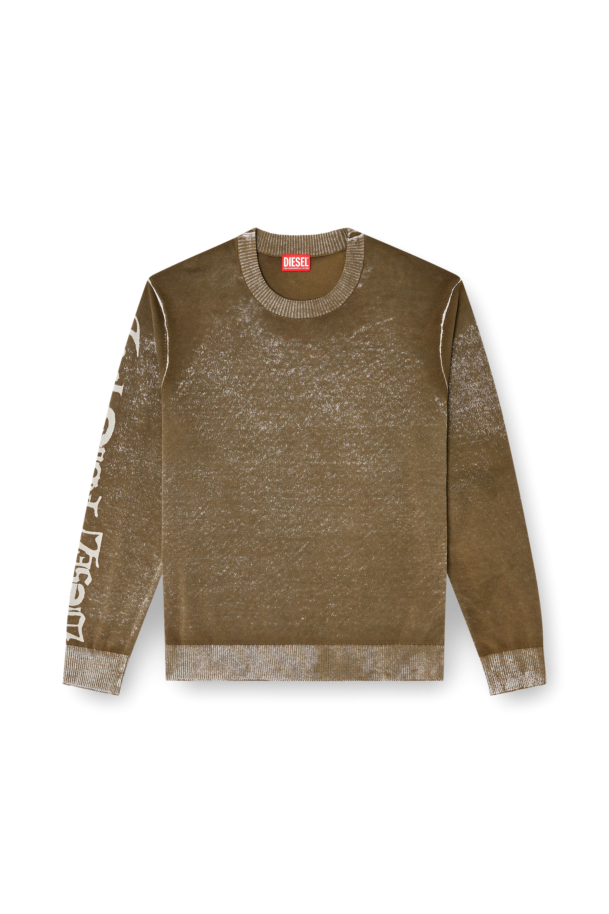 Diesel - K-YORKI, Maglia con stampa interna sfumata e lettering Uomo in ToBeDefined - 3