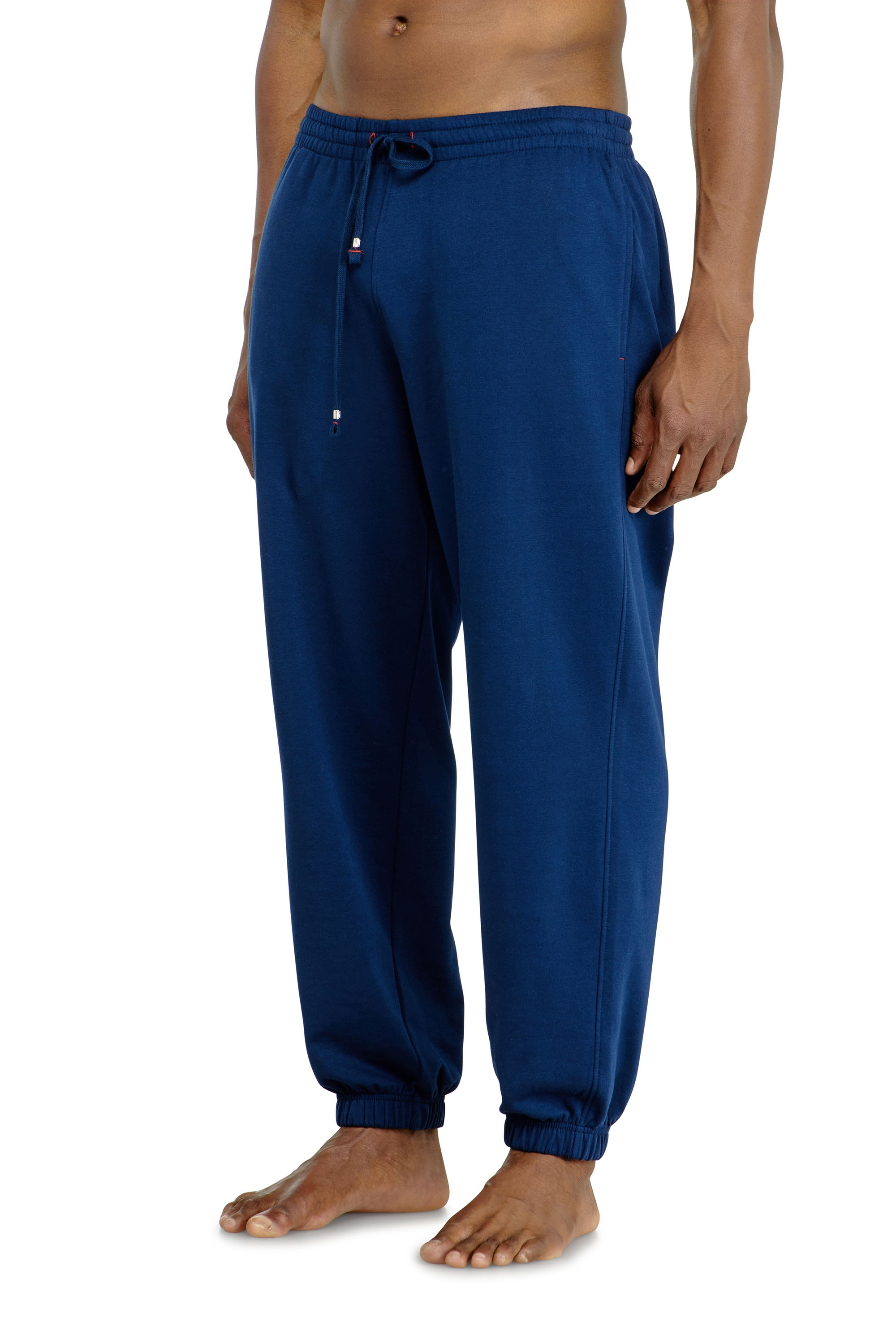 Diesel - LENNY-D-CORE, Pantaloni felpati in misto cotone smerigliato Uomo in Blu - 2