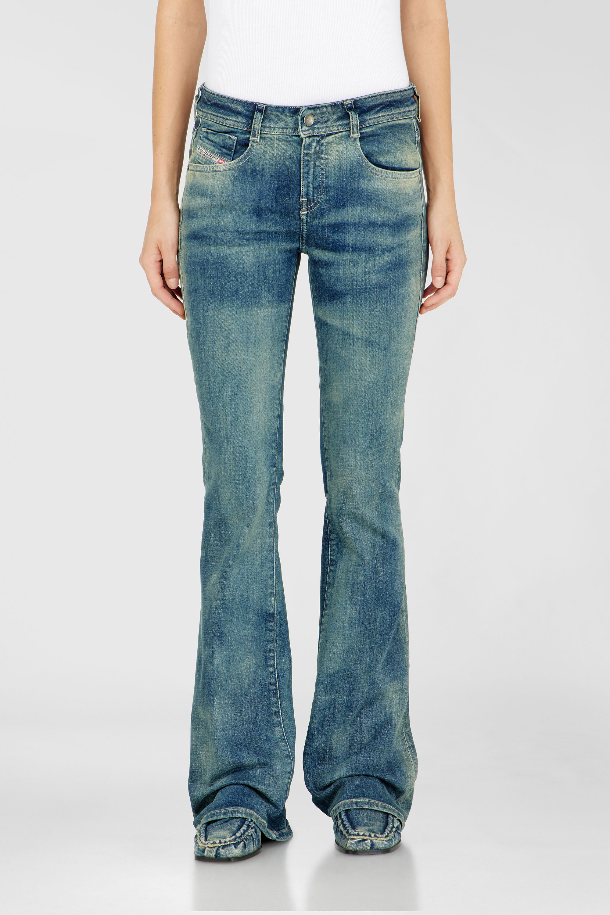 Diesel - Bootcut Jeans 1969 D-Ebbey 09P41 Donna, Blu medio - Image 1