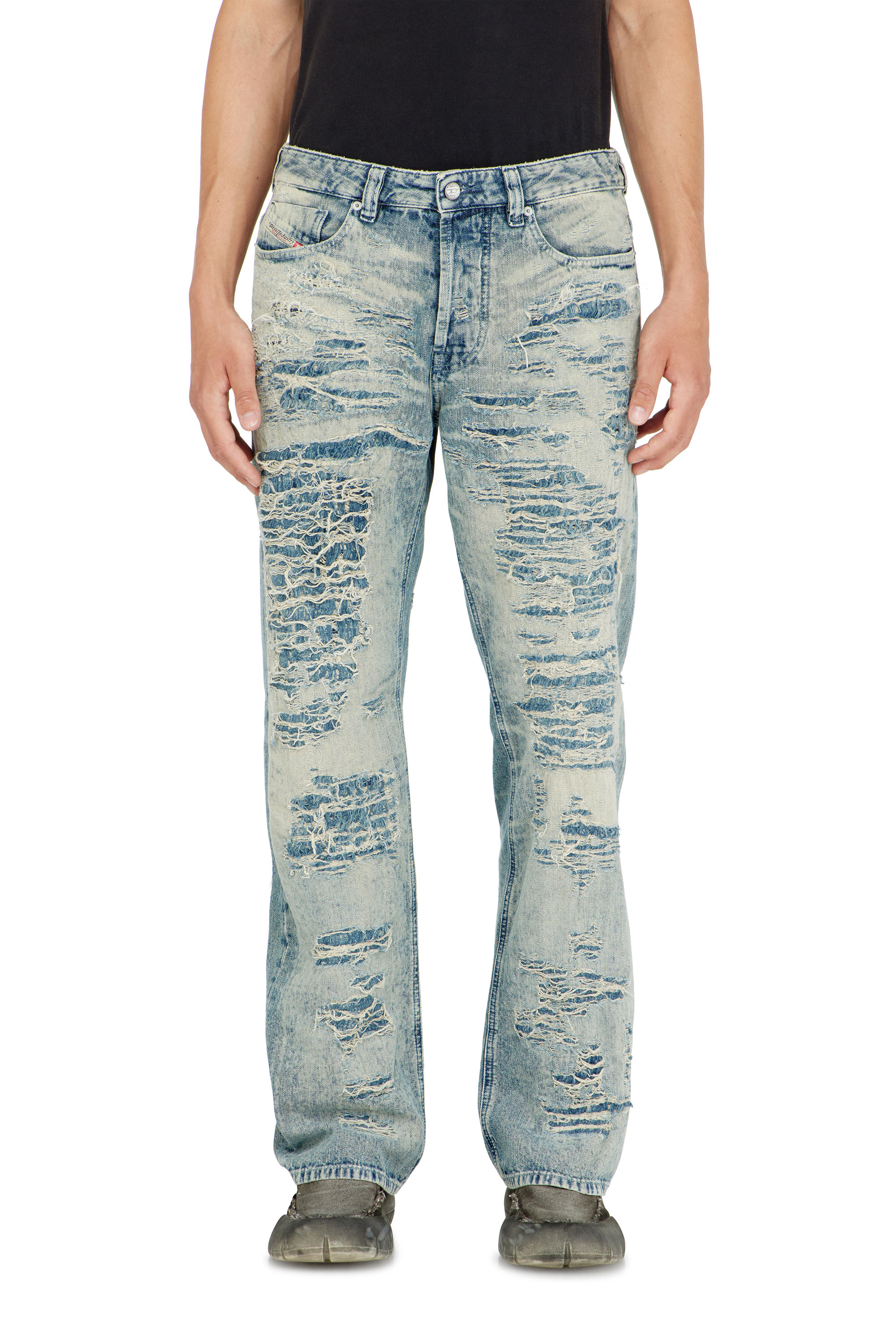 Diesel - Relaxed Jeans 1980 D-Eeper 068YM Uomo, Blu medio - Image 4