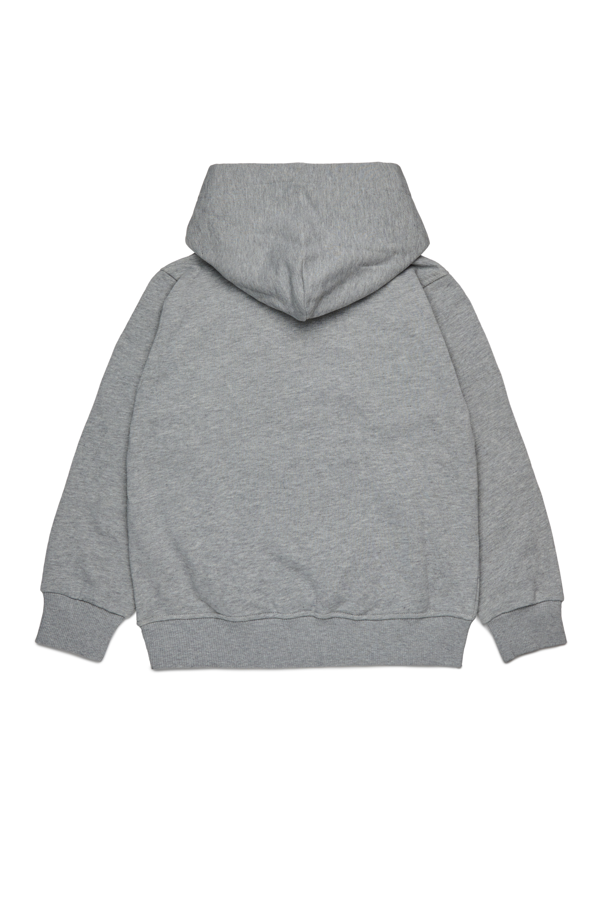 Diesel - SXGINHOOD OVER, Hoodie in cotone con patch Unisex in Grigio - 2