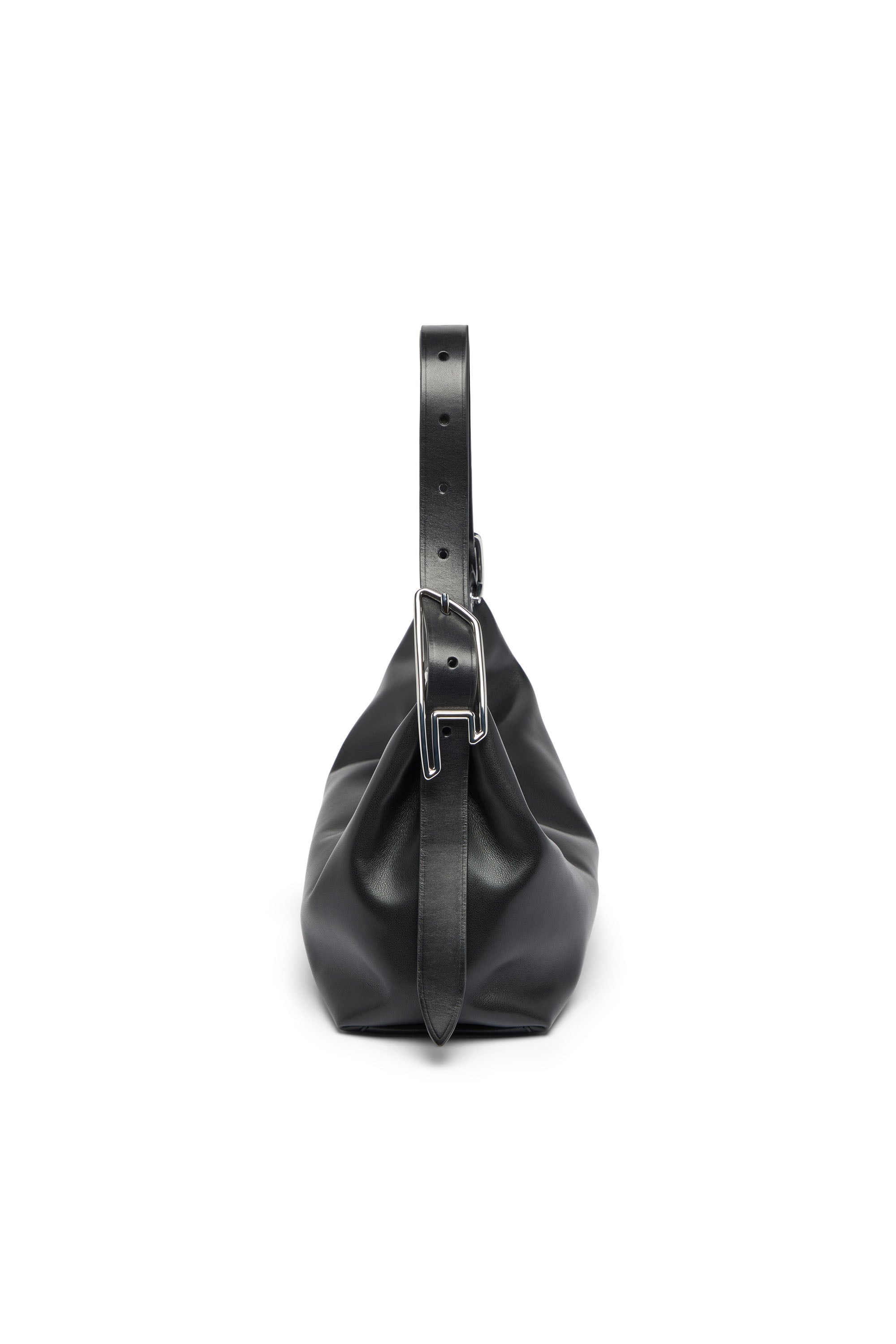 Diesel - D-LINE HOBO S, Woman's D-Line-Leather shoulder bag in Black - 5
