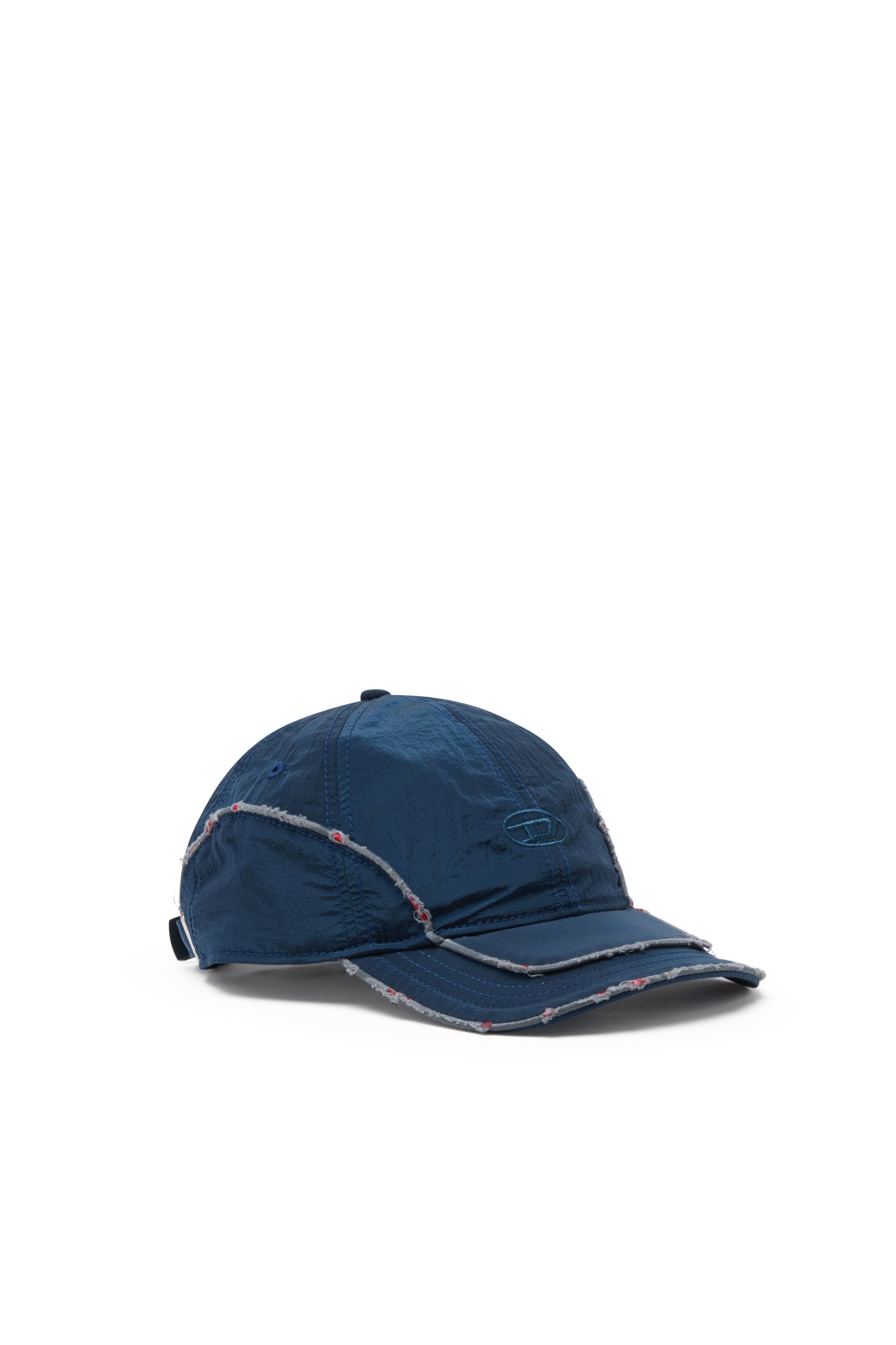 Diesel - C-ONNOR, Cappello da baseball in nylon con logo D Uomo in Blu - 1