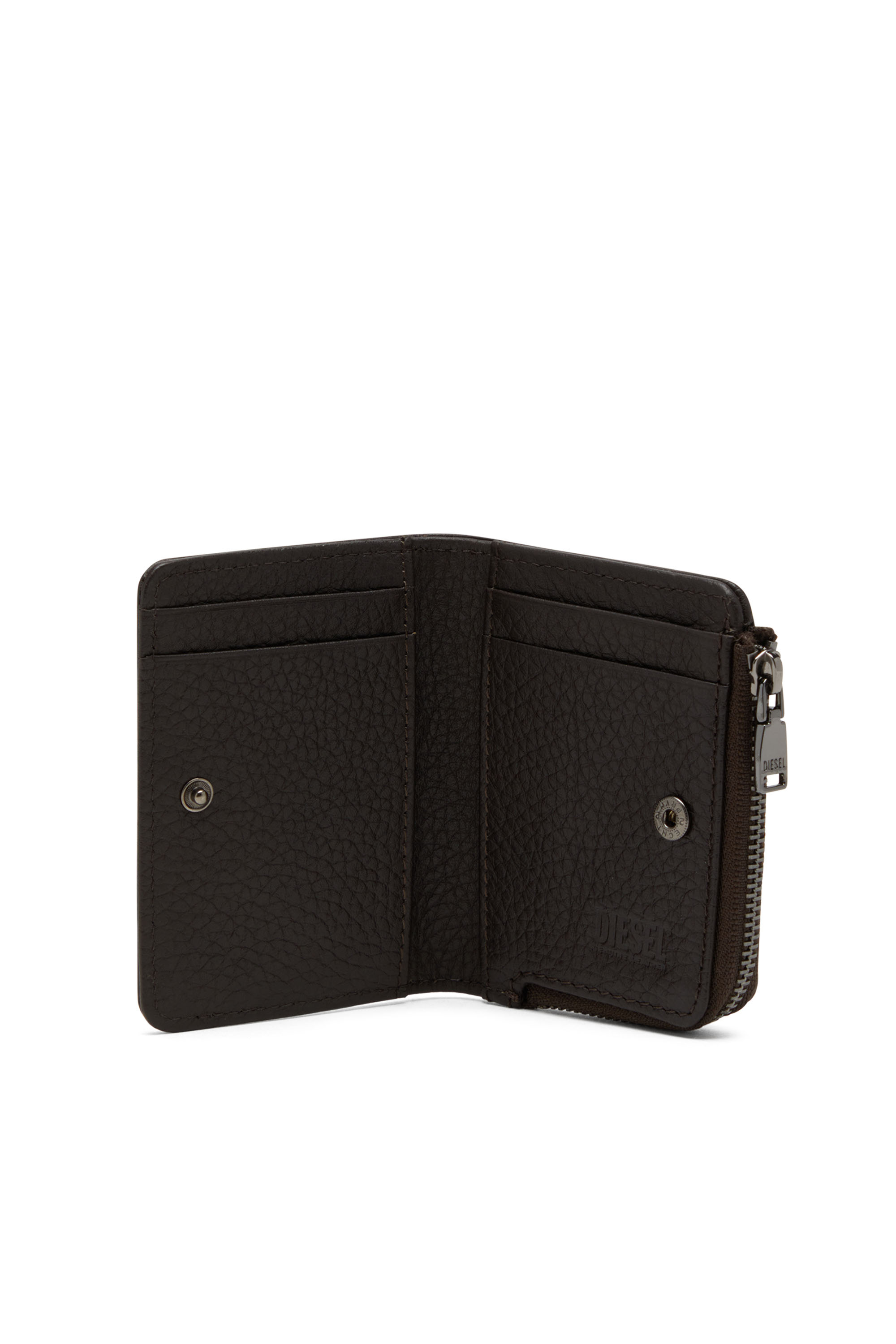 Diesel - HISSU EVO CARD HOLDER L, Portacarte in pelle Uomo in Marrone - 3