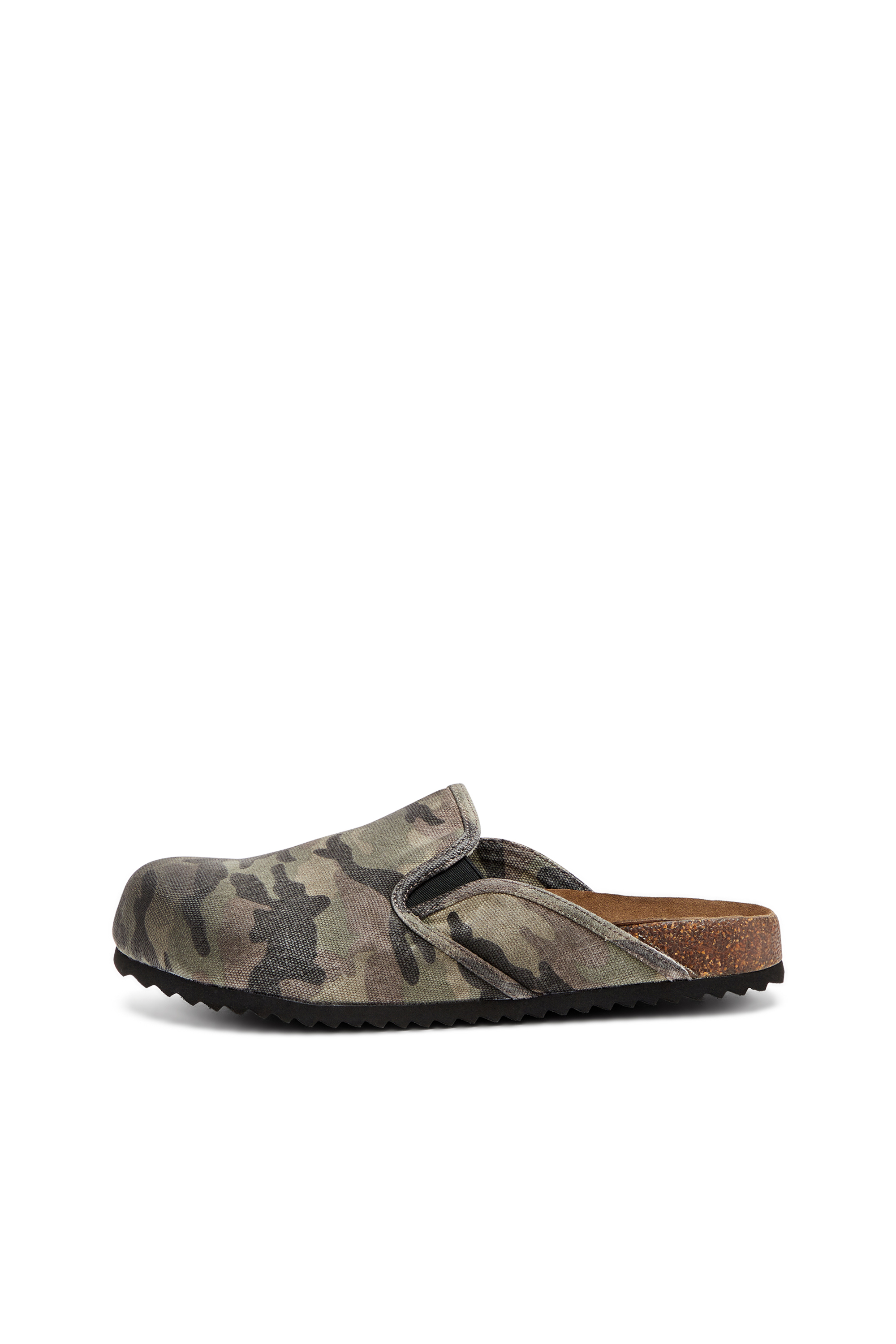 Diesel - D-WOODSTOCK SLIP-ON, Mule in canvas camouflage Uomo in Verde - 7