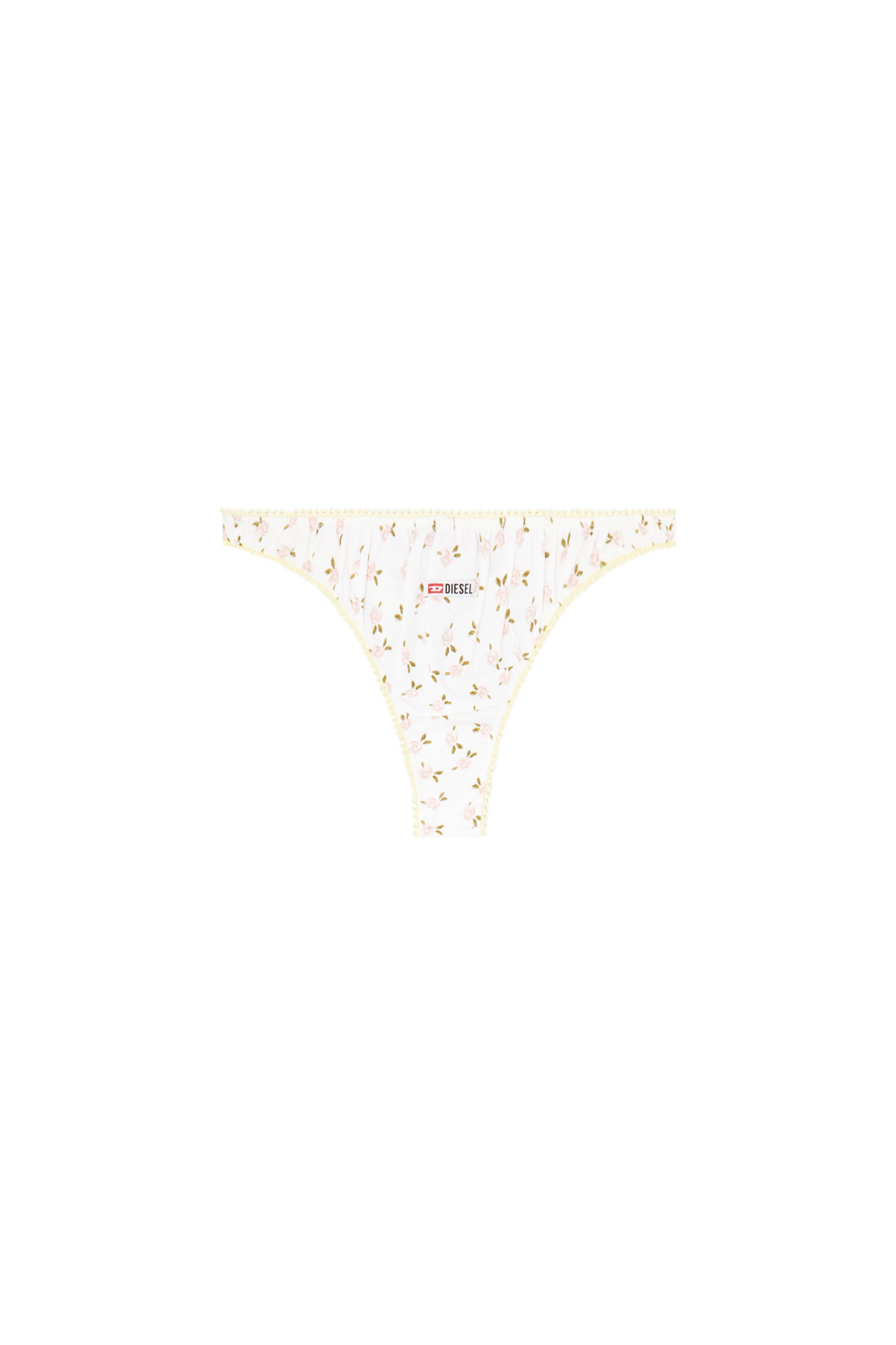 Diesel - ALEXIS-D-CORE, Perizoma in cotone con stampa floreale all-over Donna in Bianco - 3