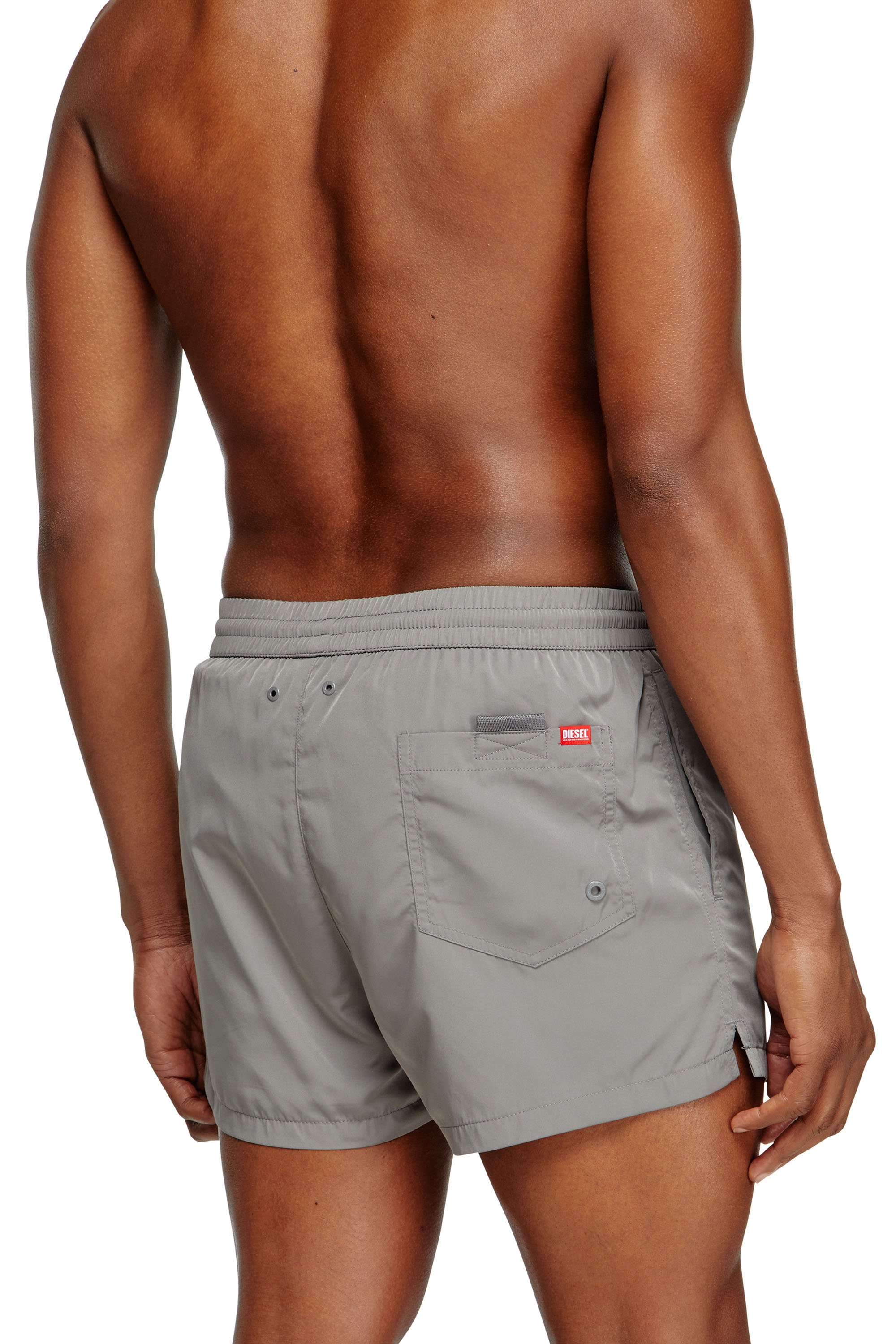 Diesel - MARIO-34-D-CORE, Boxer da mare con stampa logo Uomo in Grigio - 3