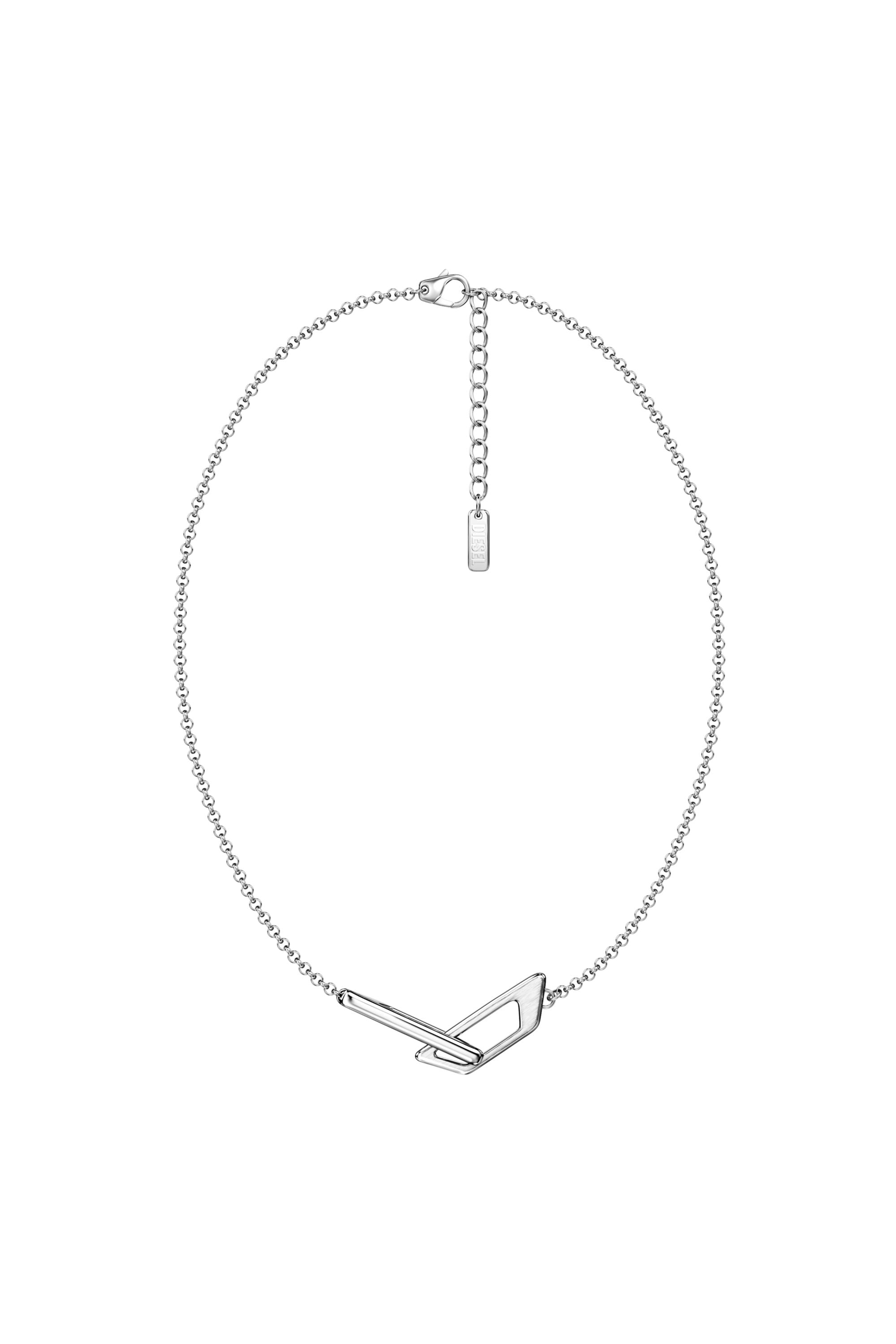 Diesel - DX1727040, Collana a fascia in acciaio inox Unisex in Argento - 1