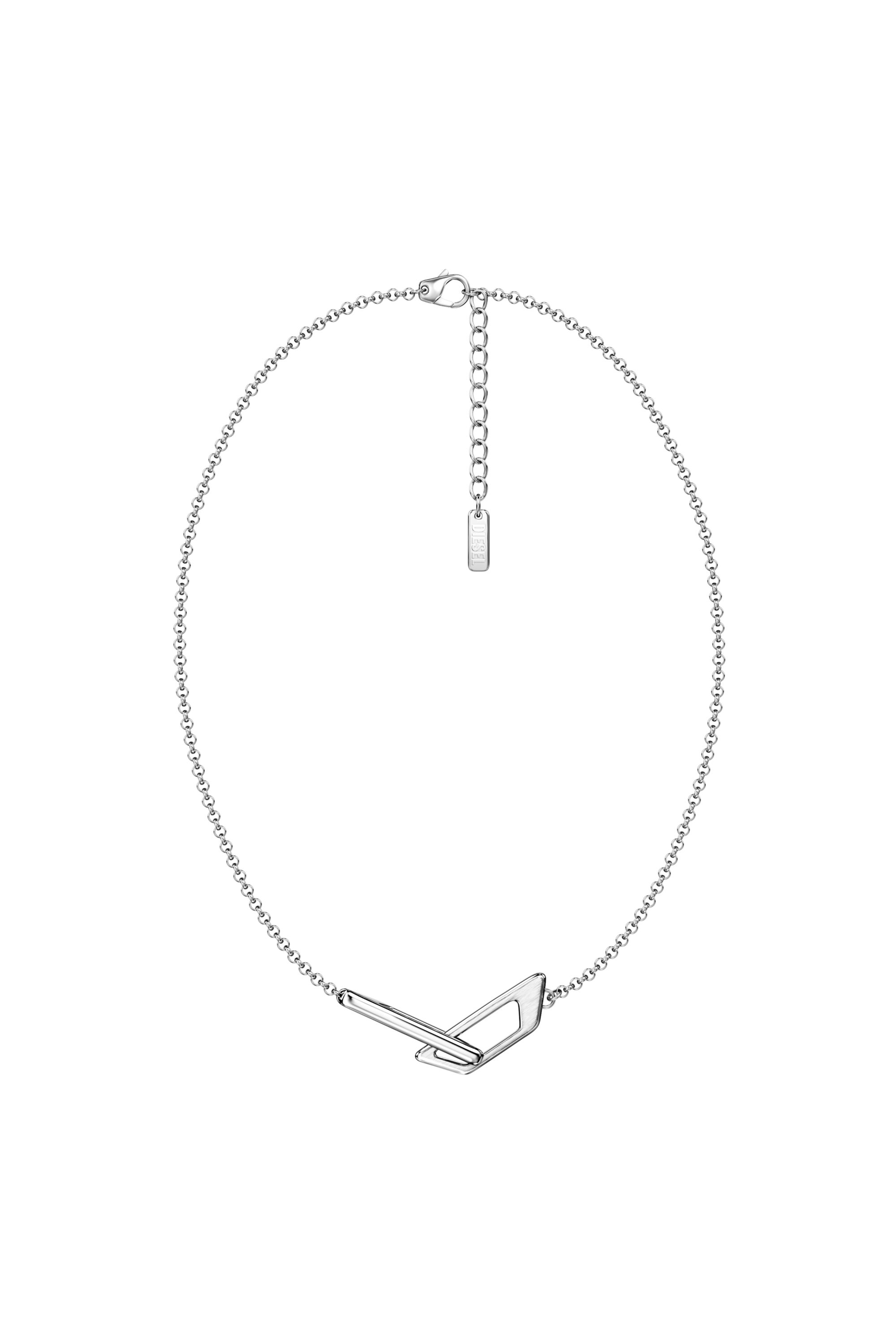 Diesel - DX1727040, Collana a fascia in acciaio inox Unisex in Argento - 1